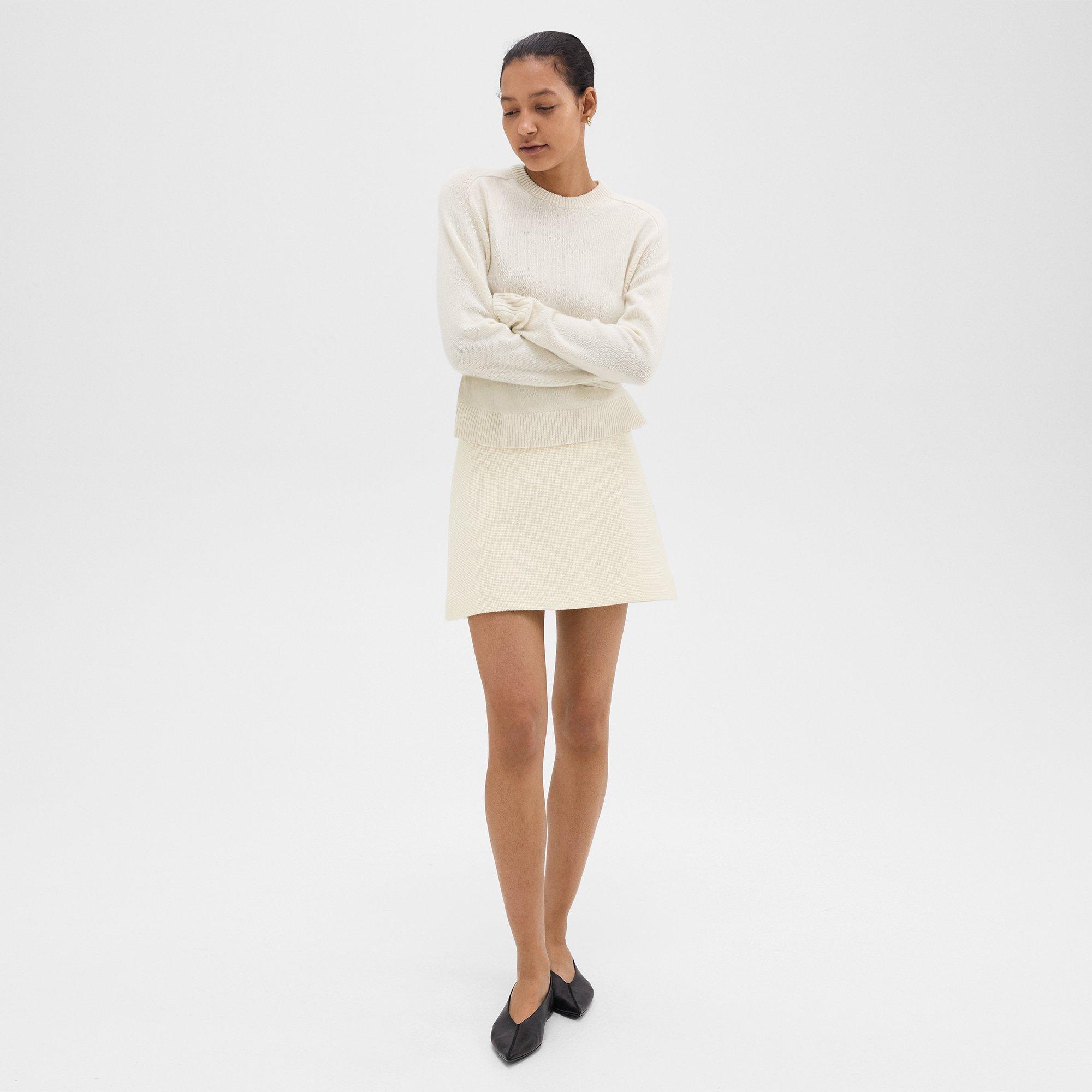 High-Waist Mini Skirt in Tweed