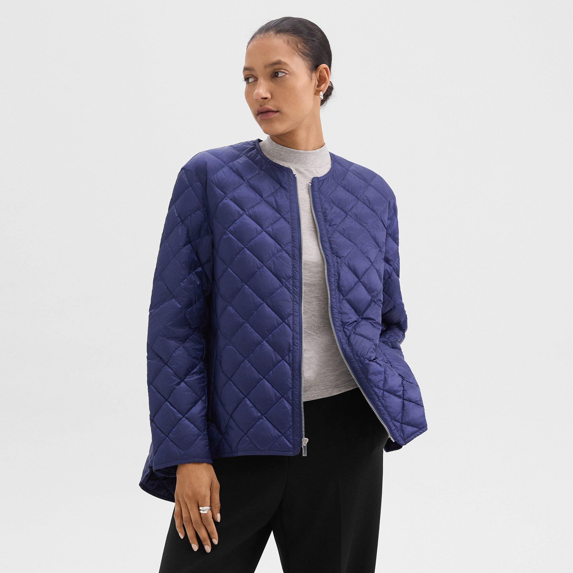 Quilted Puffer Jacket in Nylon