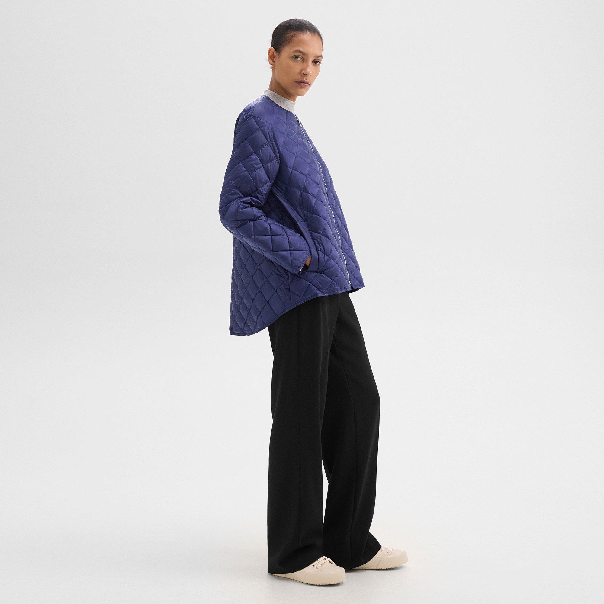 Quilted Puffer Jacket in Nylon