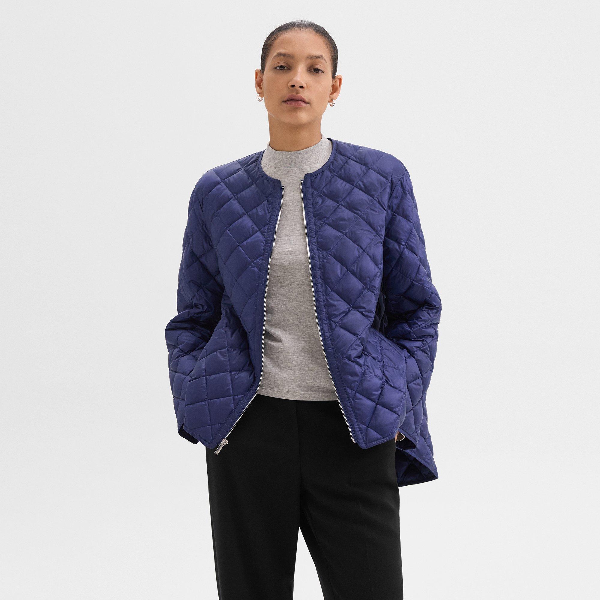 Quilted Puffer Jacket in Nylon