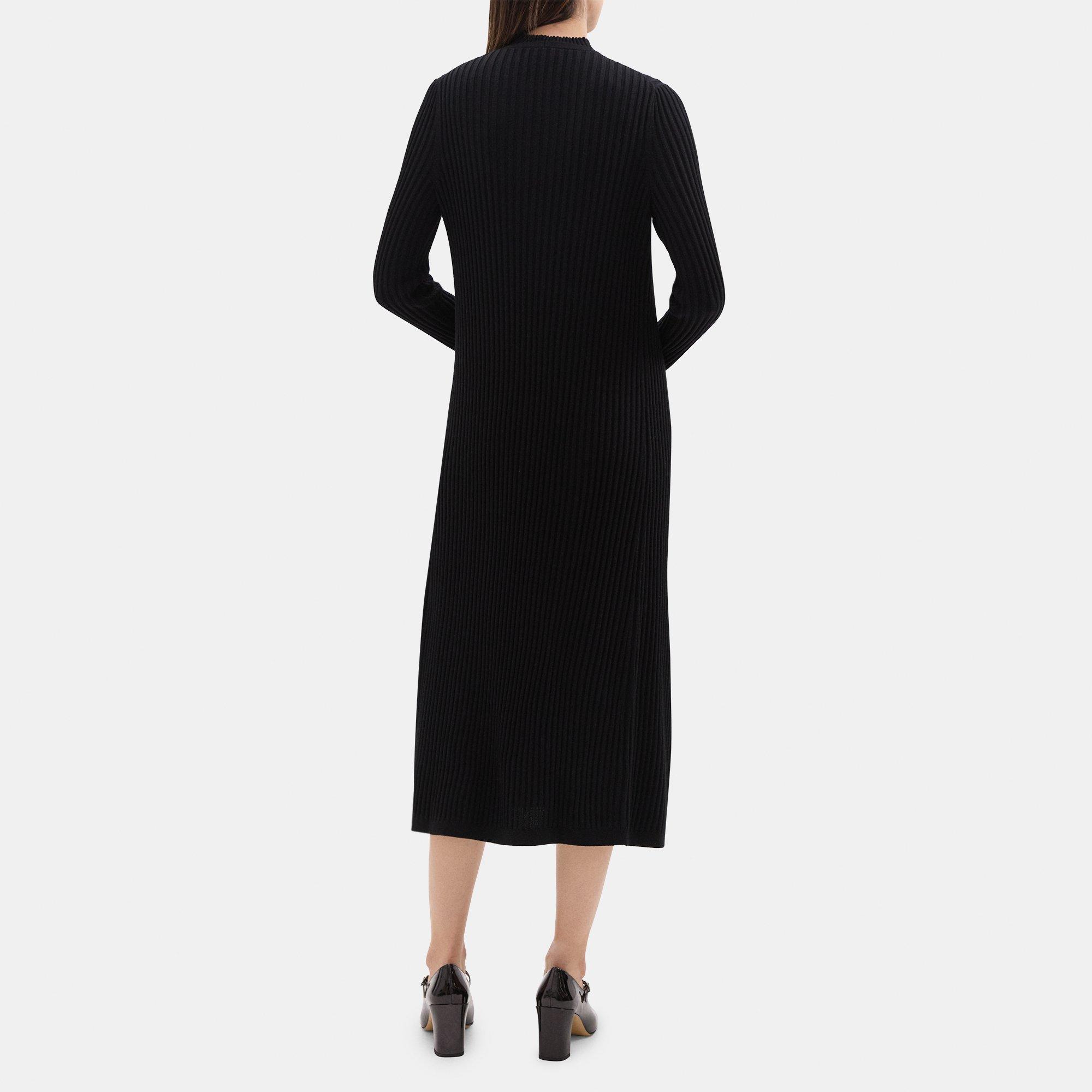 Ribbed Duster Cardigan in Fine Merino Wool