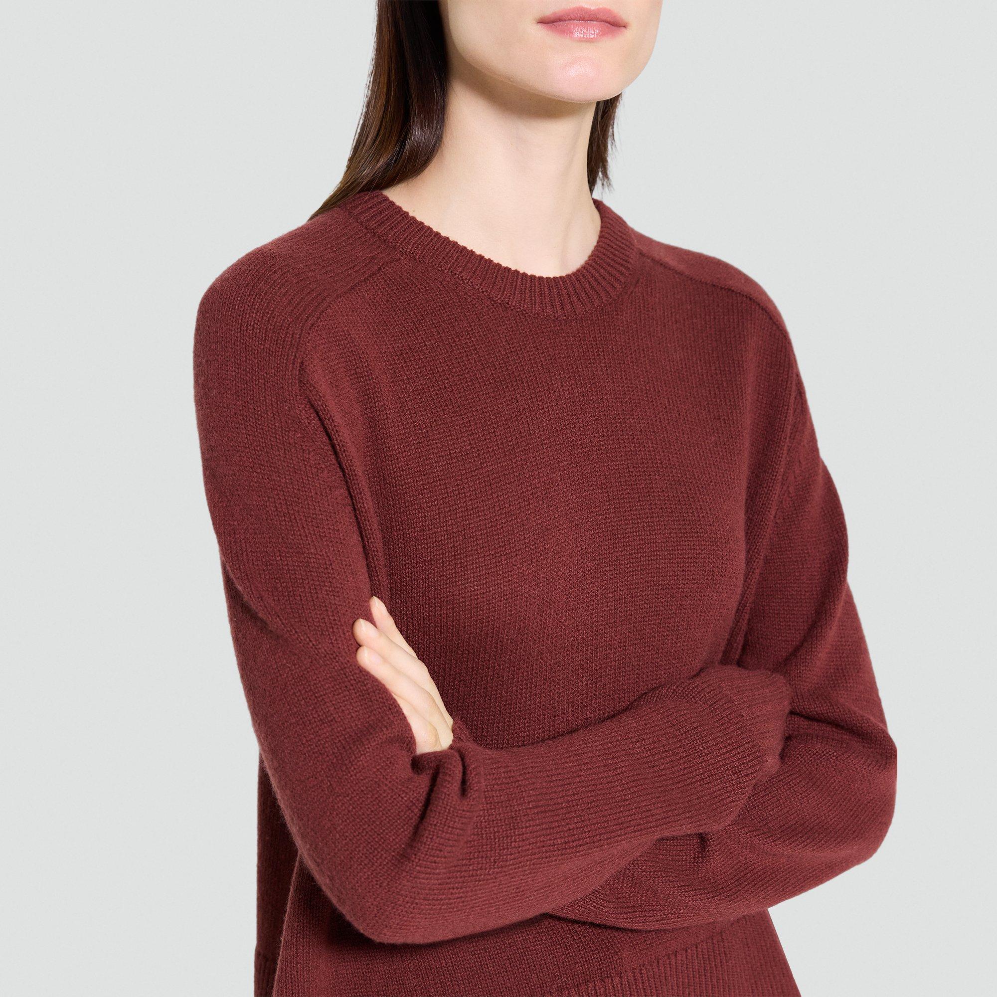 Cropped Crewneck Sweater in Cashmere