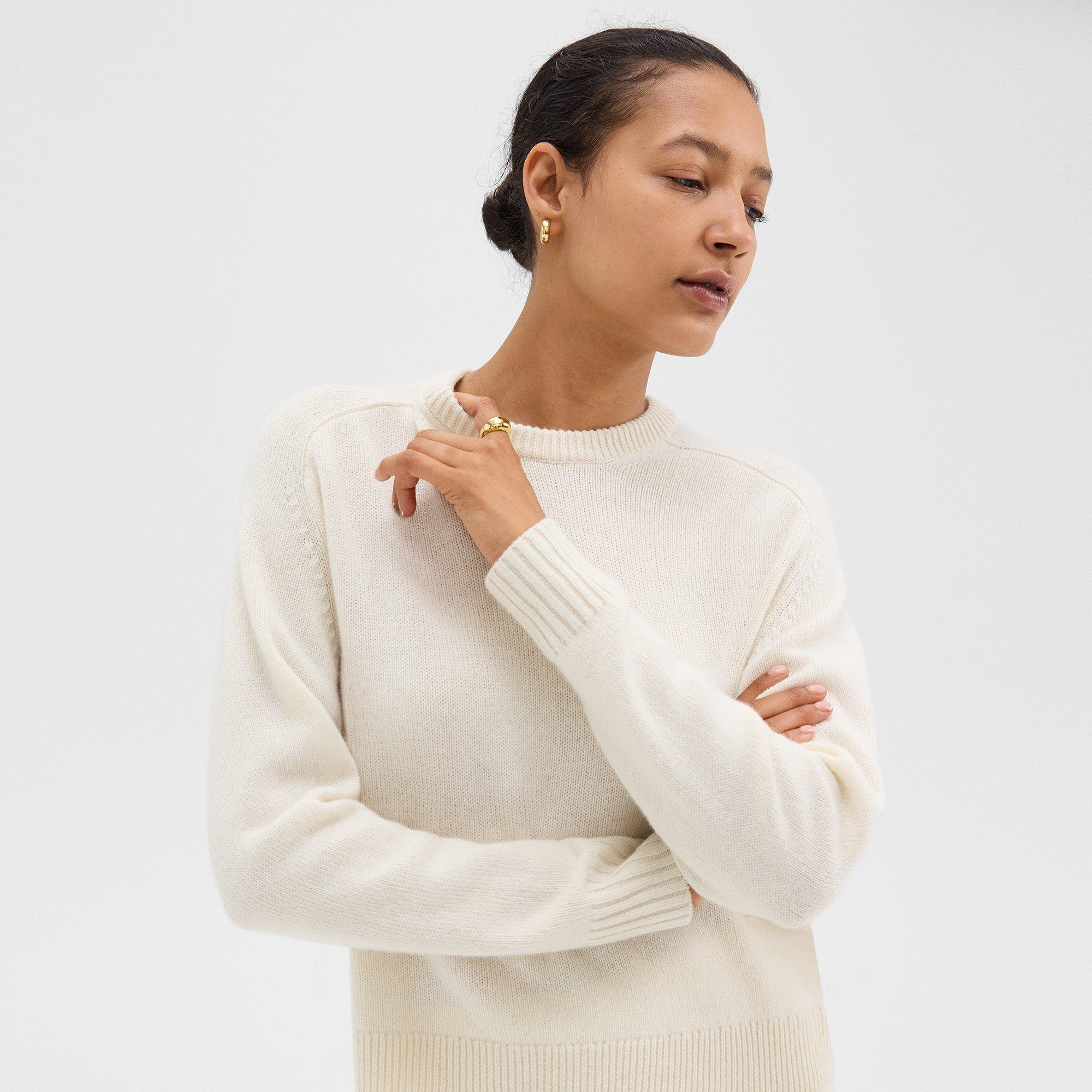 Cropped Sweater in Cashmere