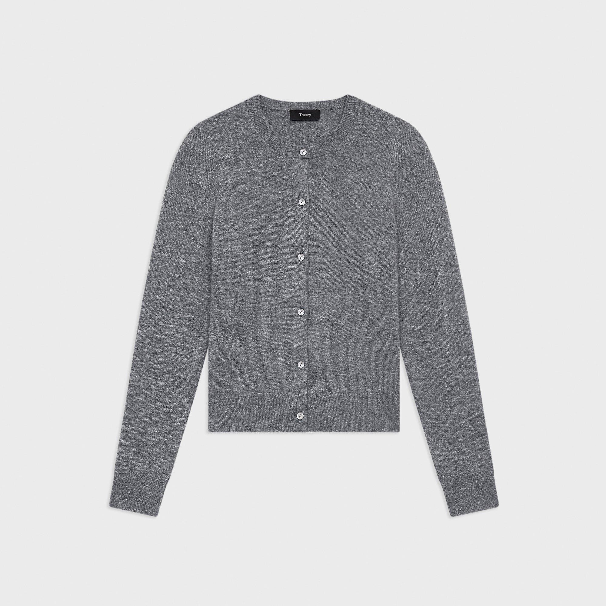 Crewneck Cardigan in Cashmere