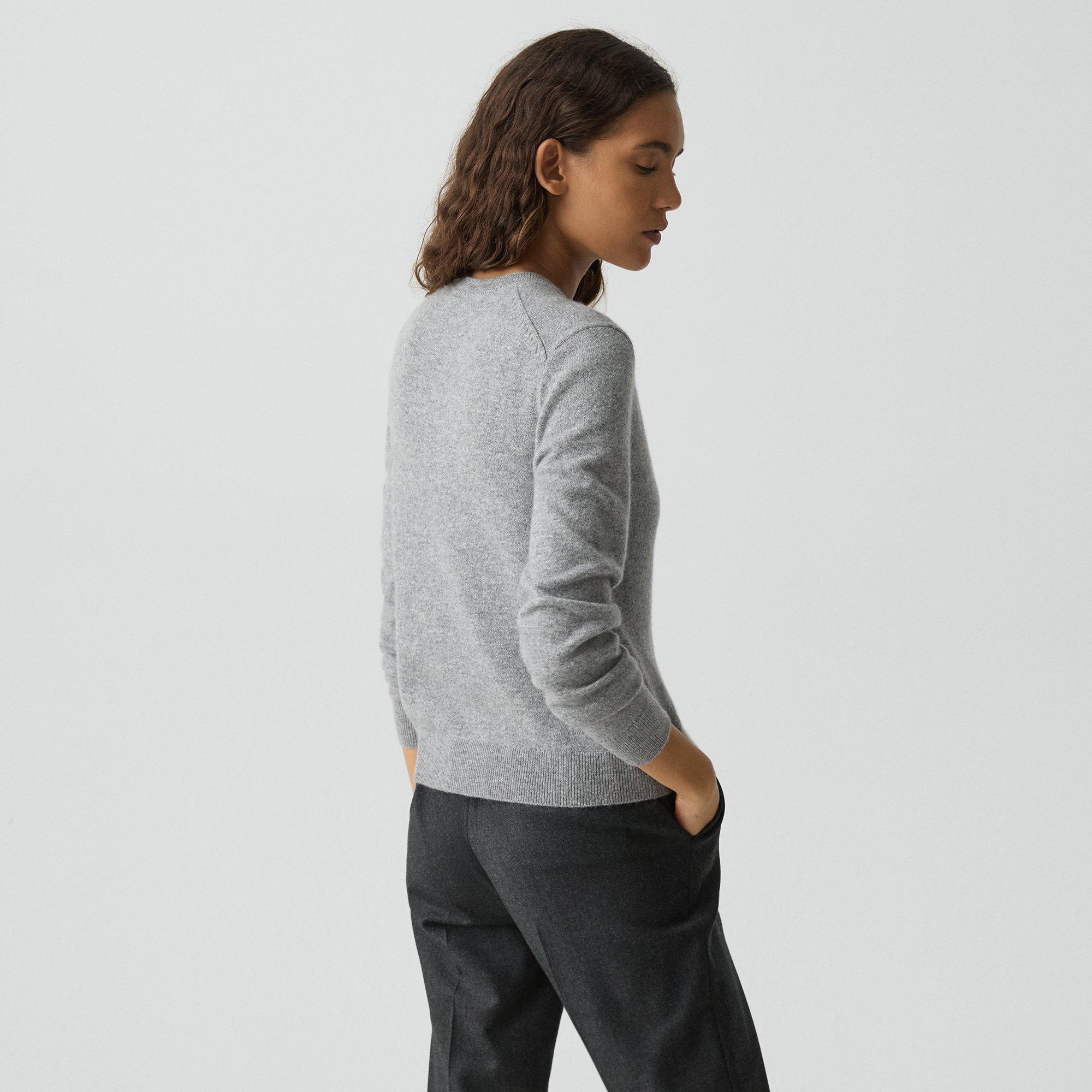 Crewneck Cardigan in Cashmere