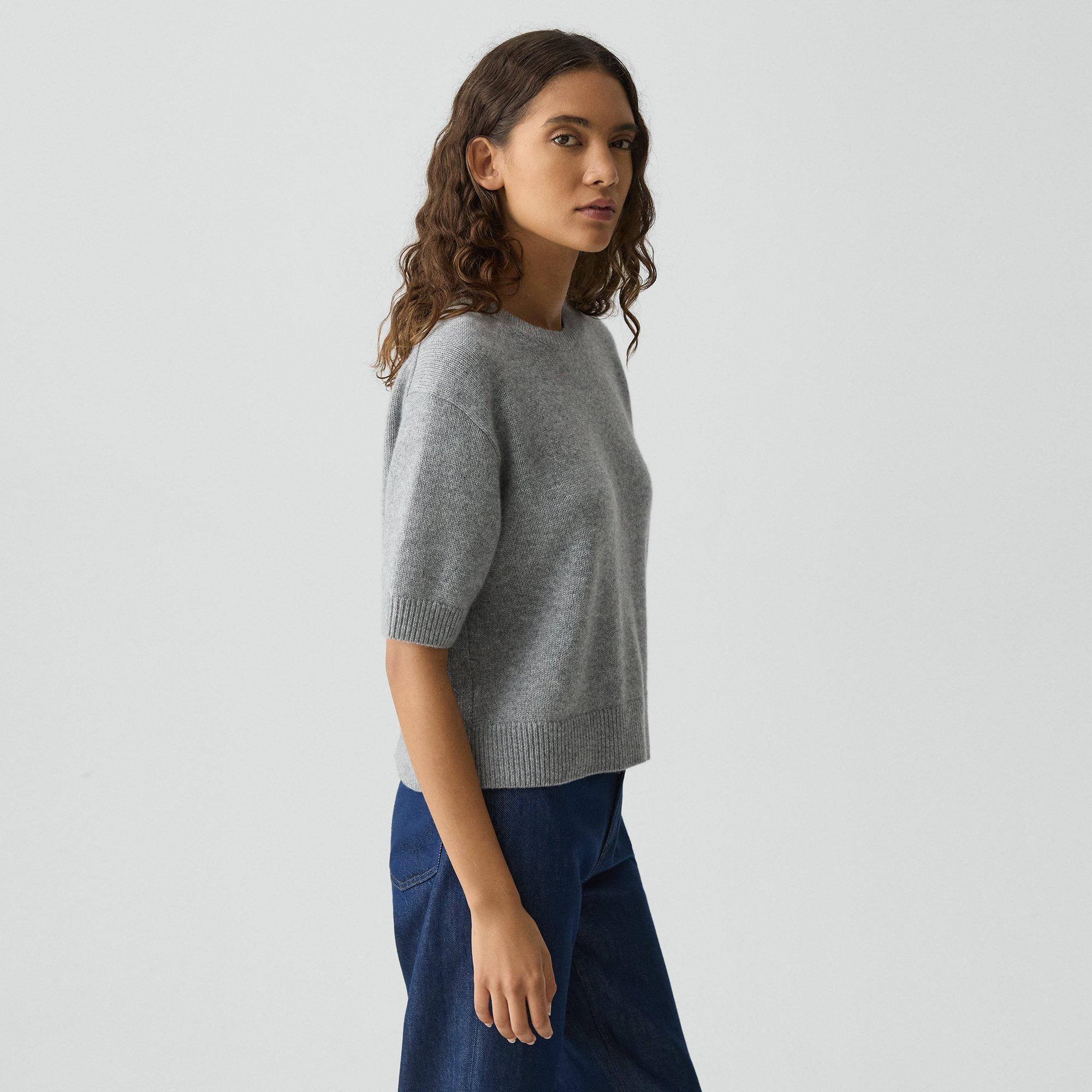 Cropped Tee in Cashmere