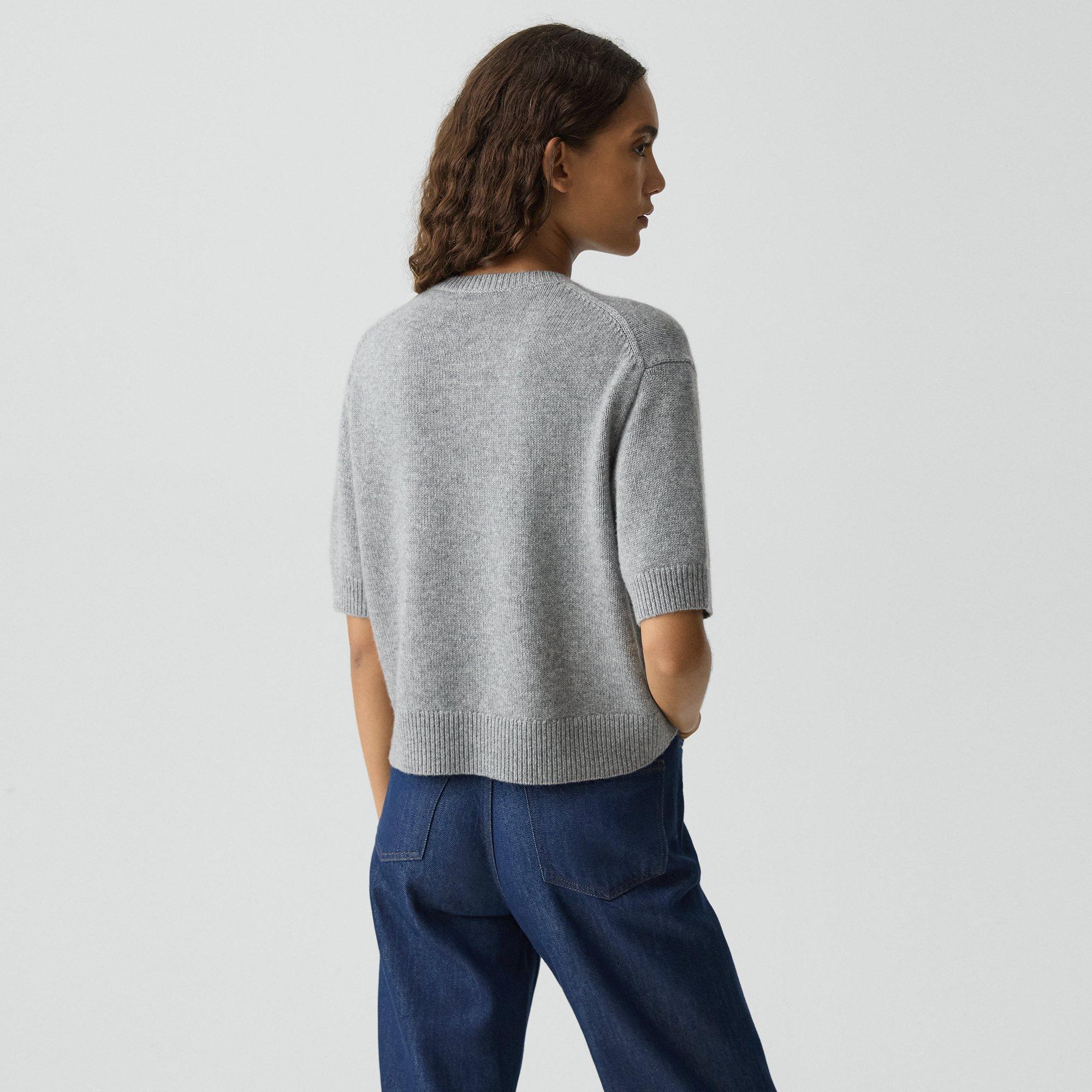 Cropped Tee in Cashmere