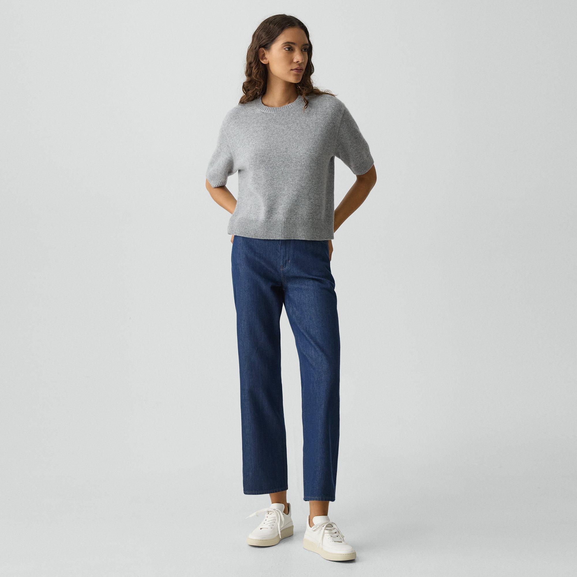Cropped Tee in Cashmere