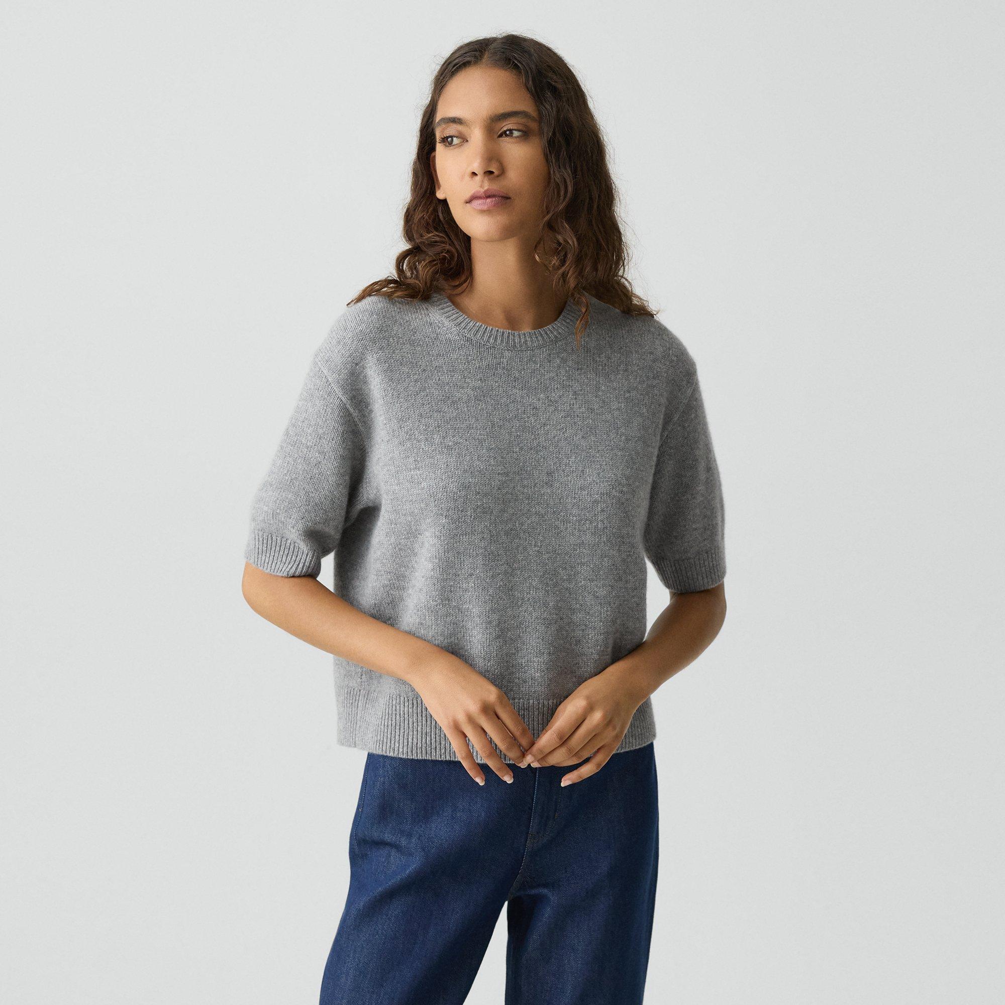 Cropped Tee in Cashmere