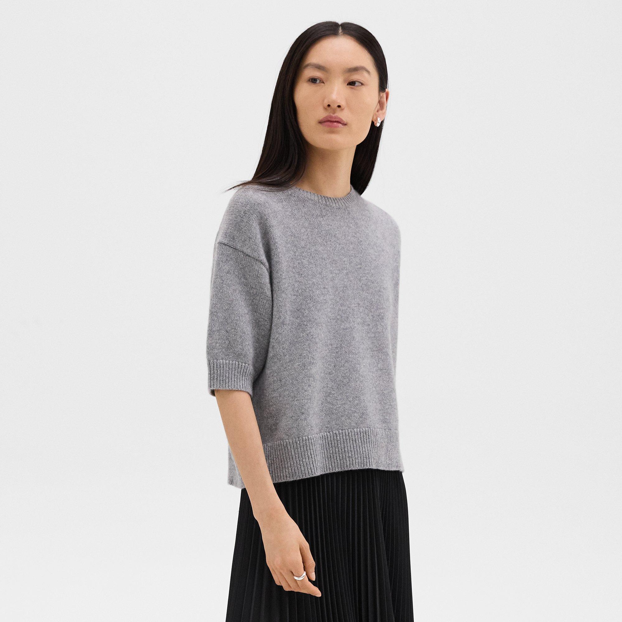 Cropped Tee in Cashmere