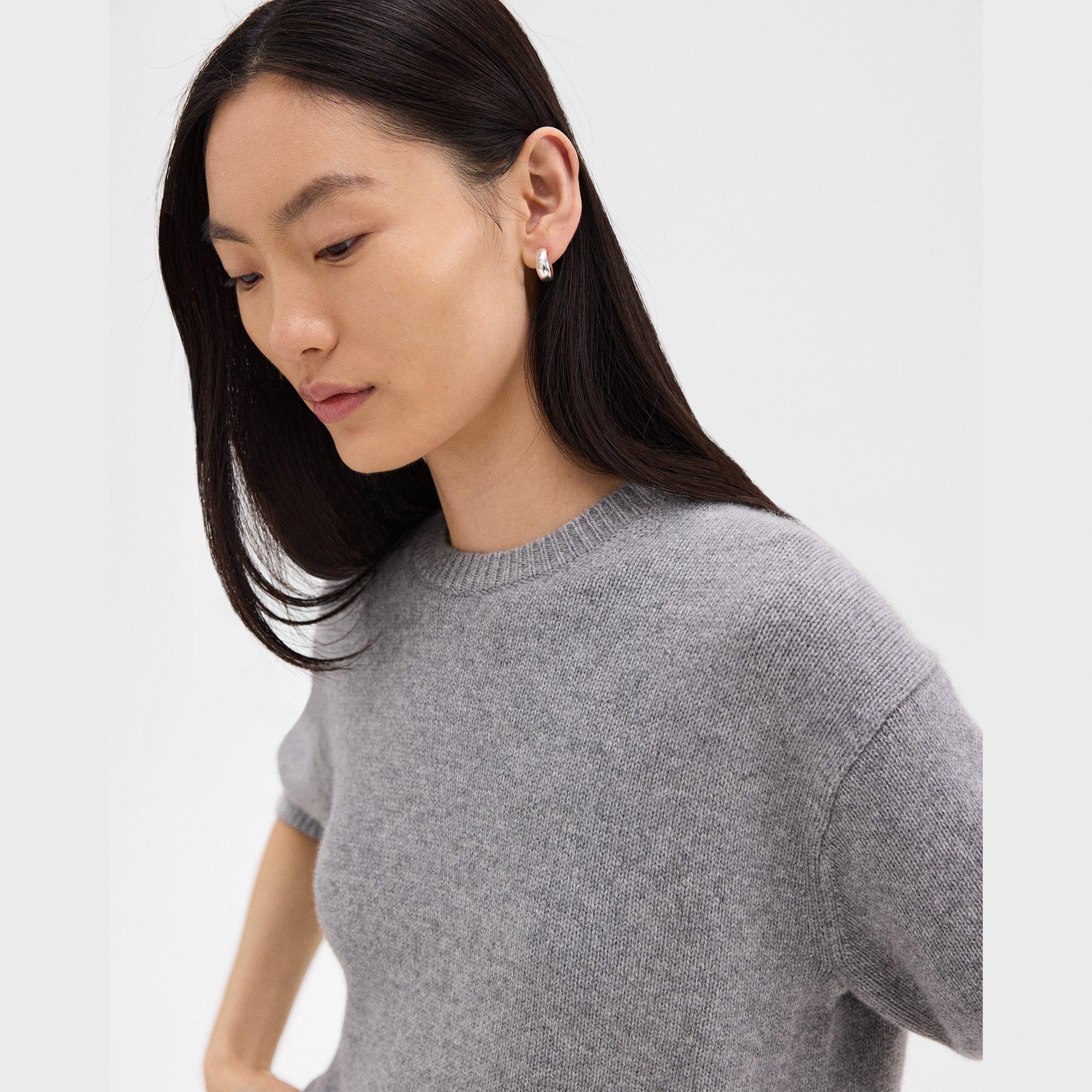 Cropped Tee in Cashmere