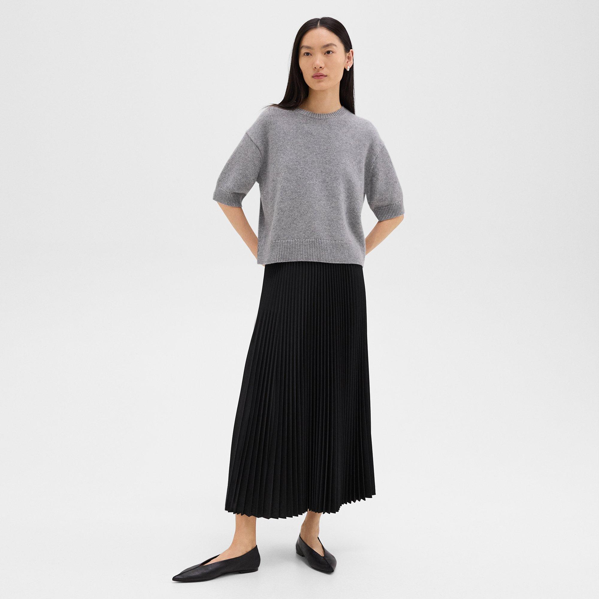 Cropped Tee in Cashmere