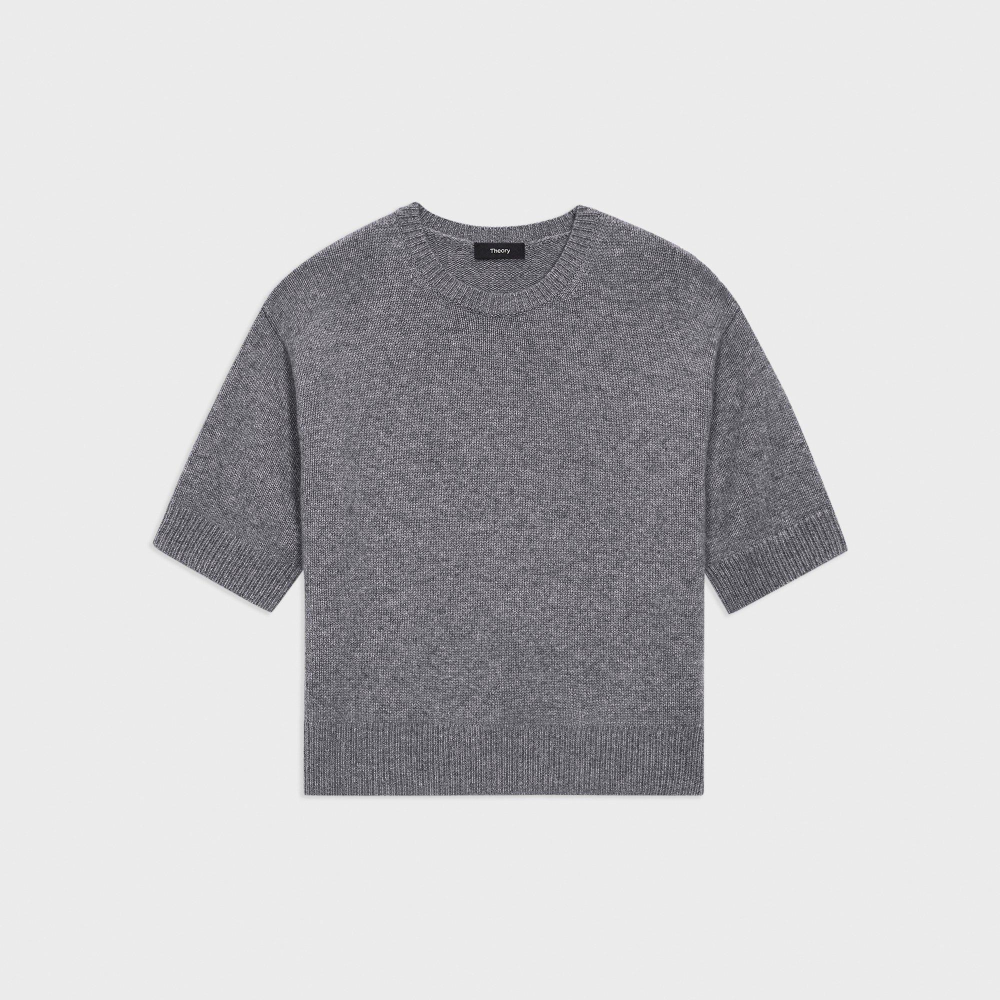 Cropped Tee in Cashmere