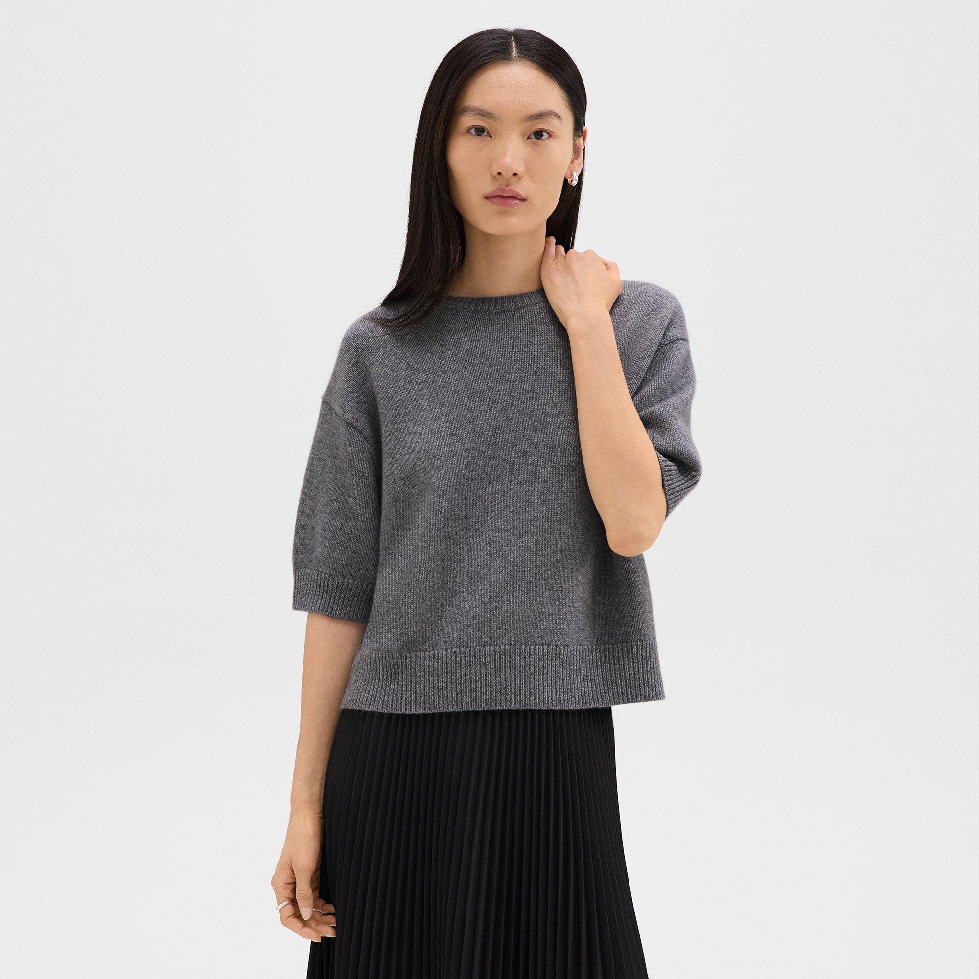 Cropped Tee in Cashmere