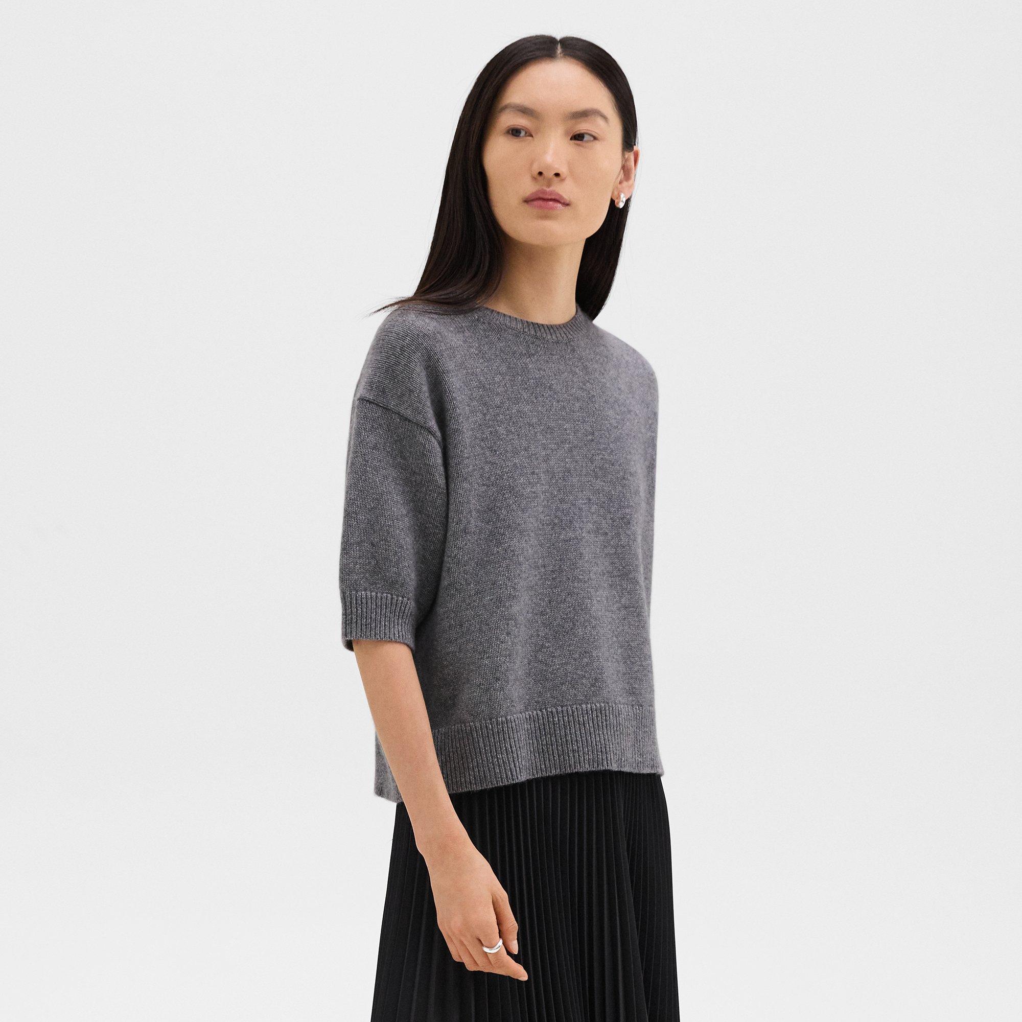 Cropped Tee in Cashmere