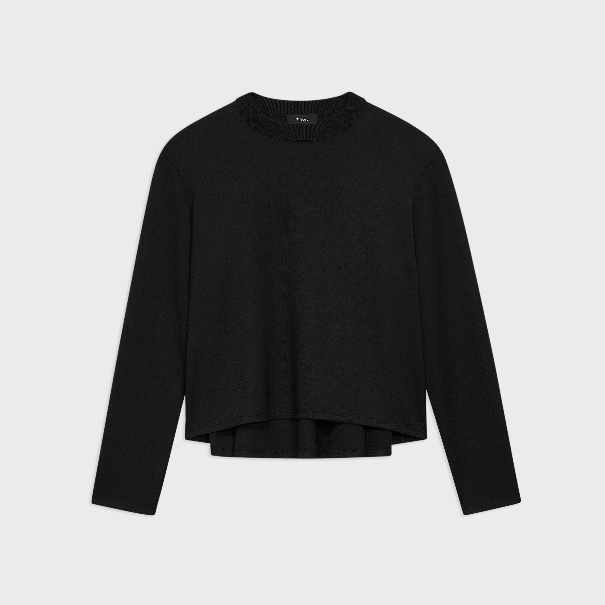 A-Line Sweatshirt in Double-Knit Jersey