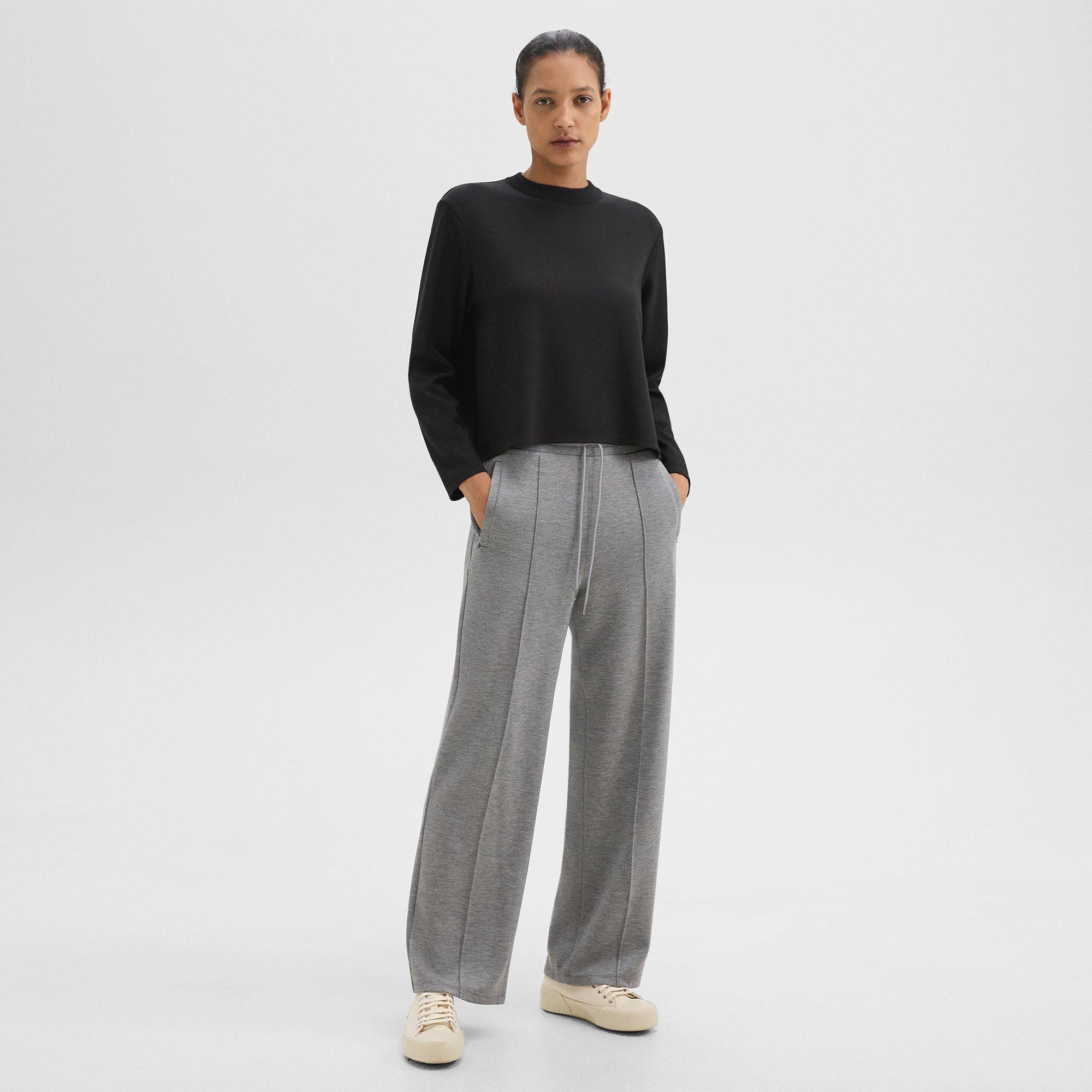 A-Line Sweatshirt in Double-Knit Jersey