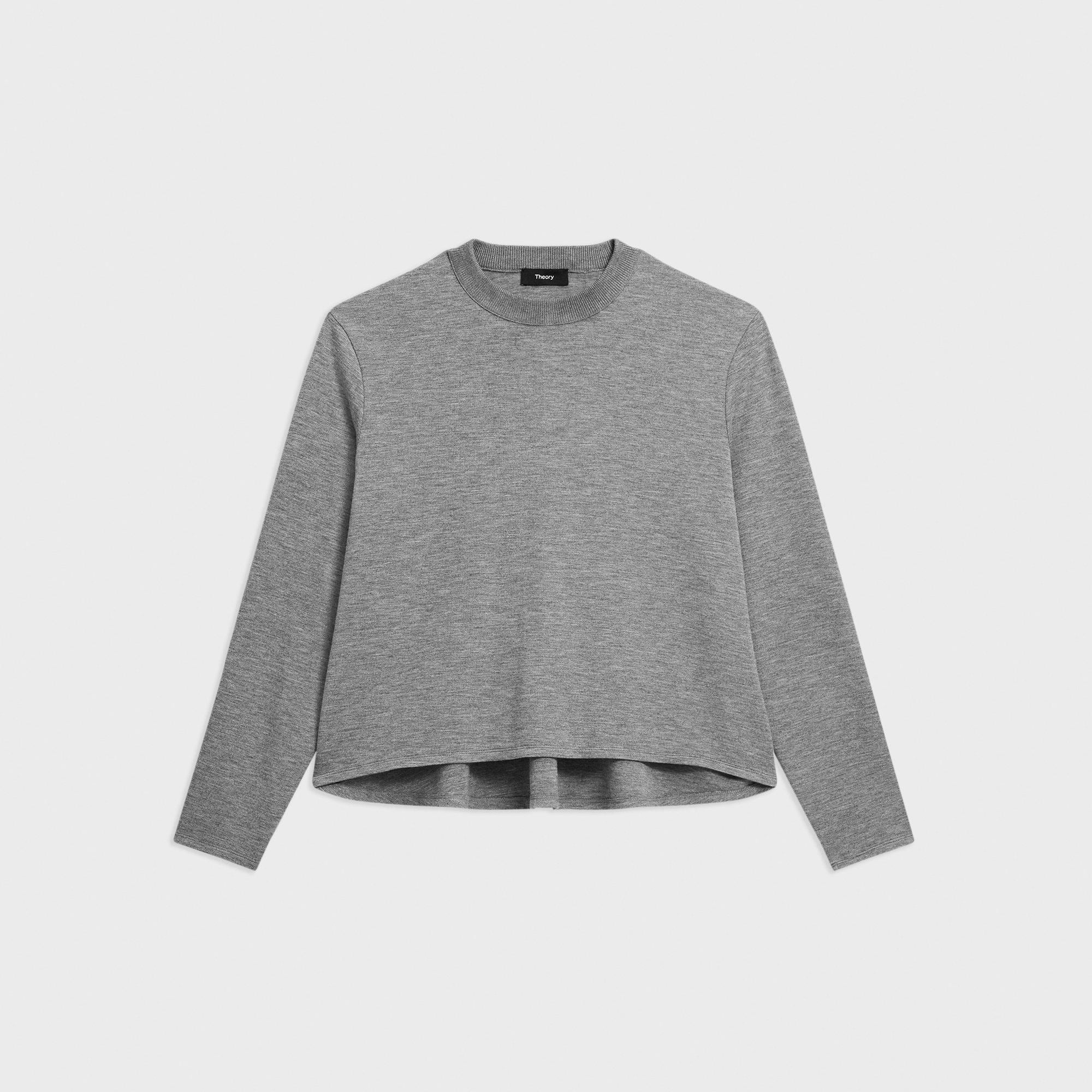 A-Line Sweatshirt in Double-Knit Jersey