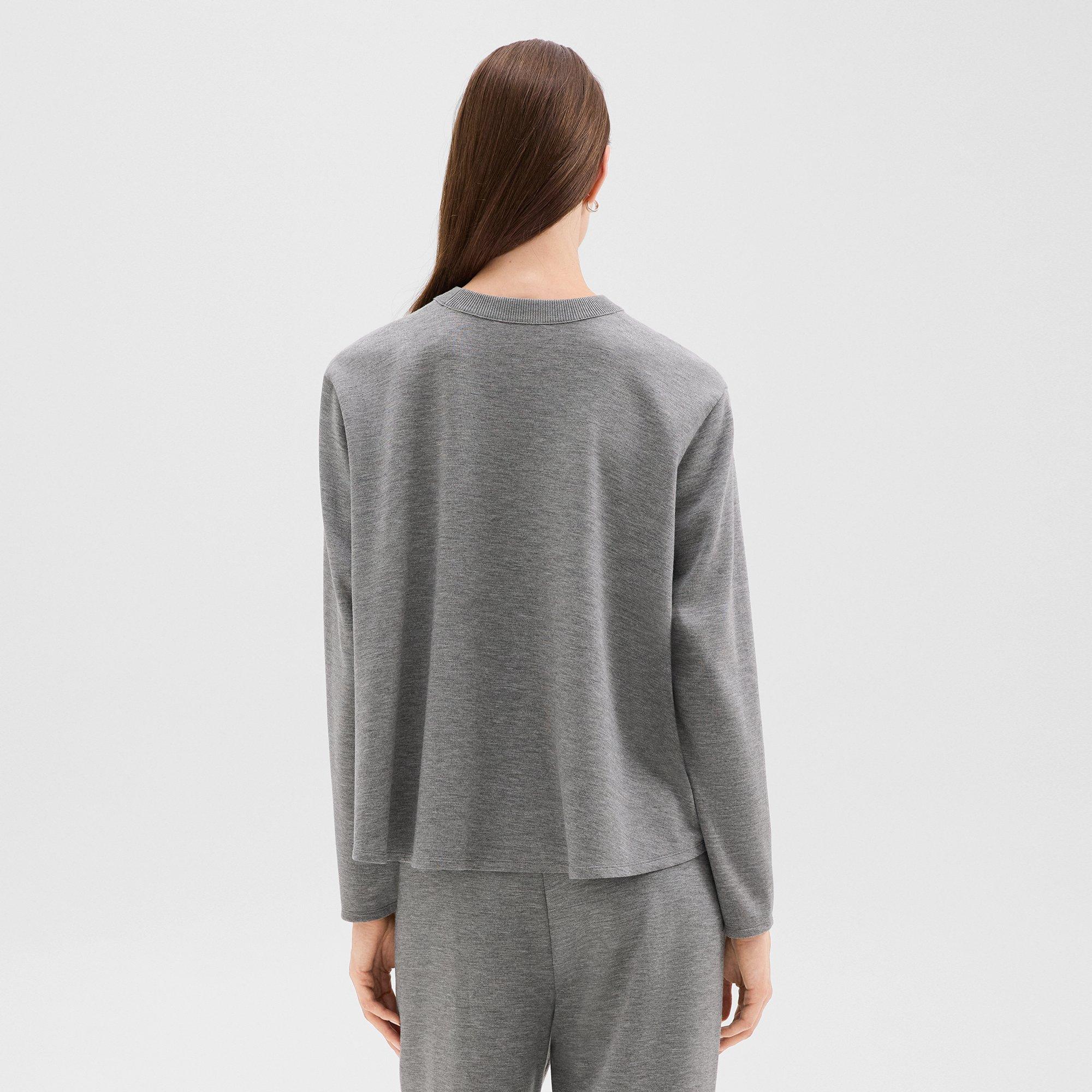 A-Line Sweatshirt in Double-Knit Jersey