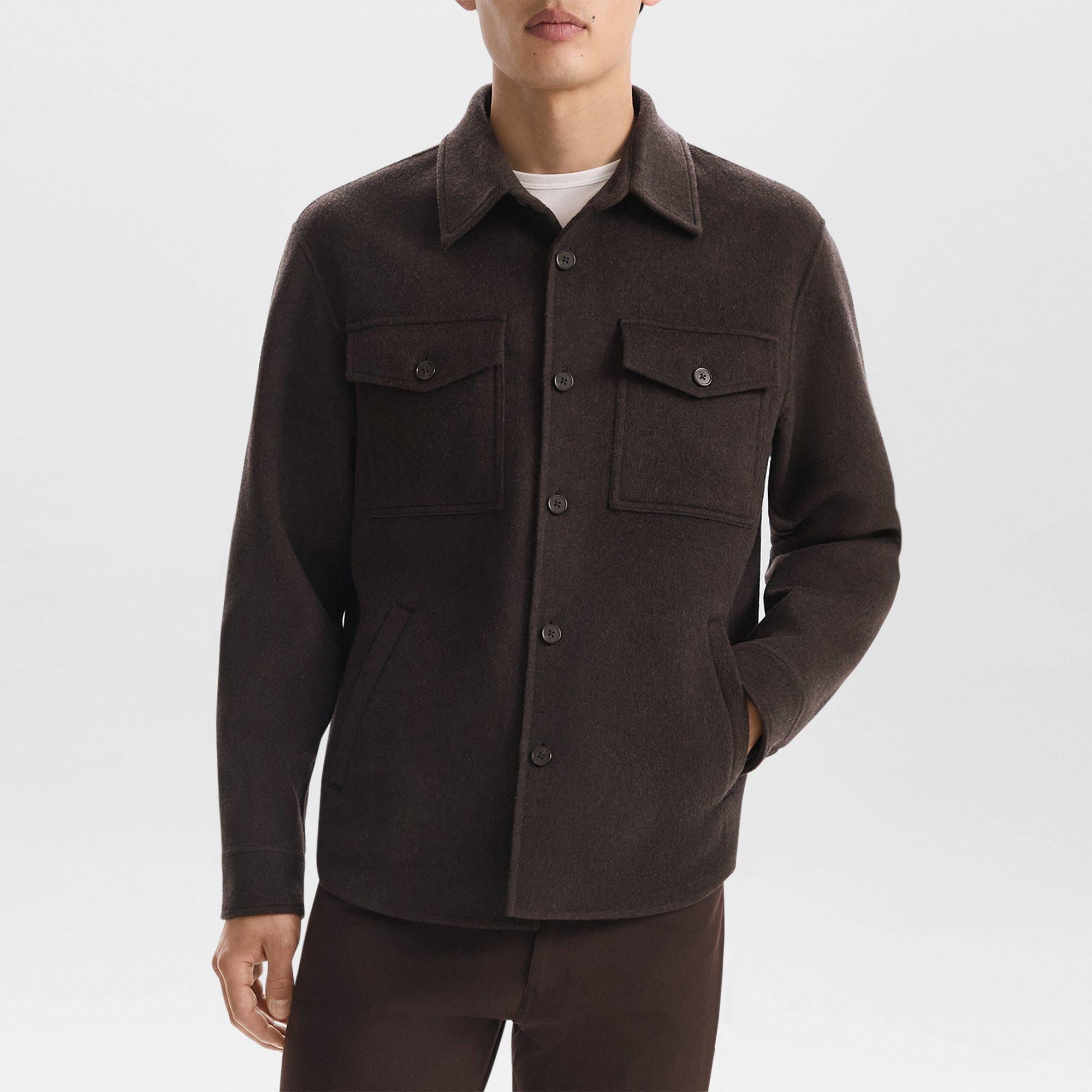 Shirt Jacket in Double-Face Wool-Cashmere