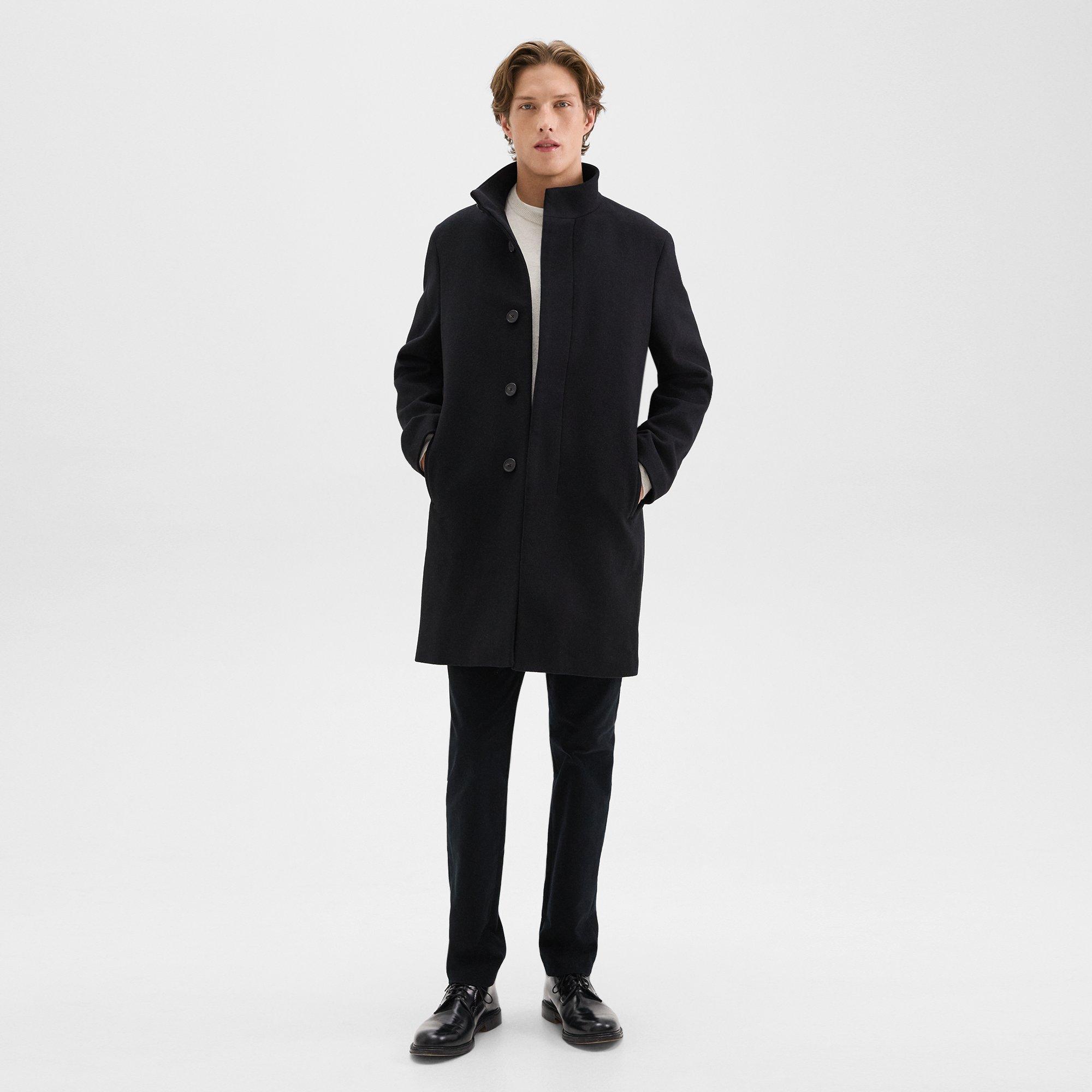 Belvin Coat in Recycled Wool-Blend Melton