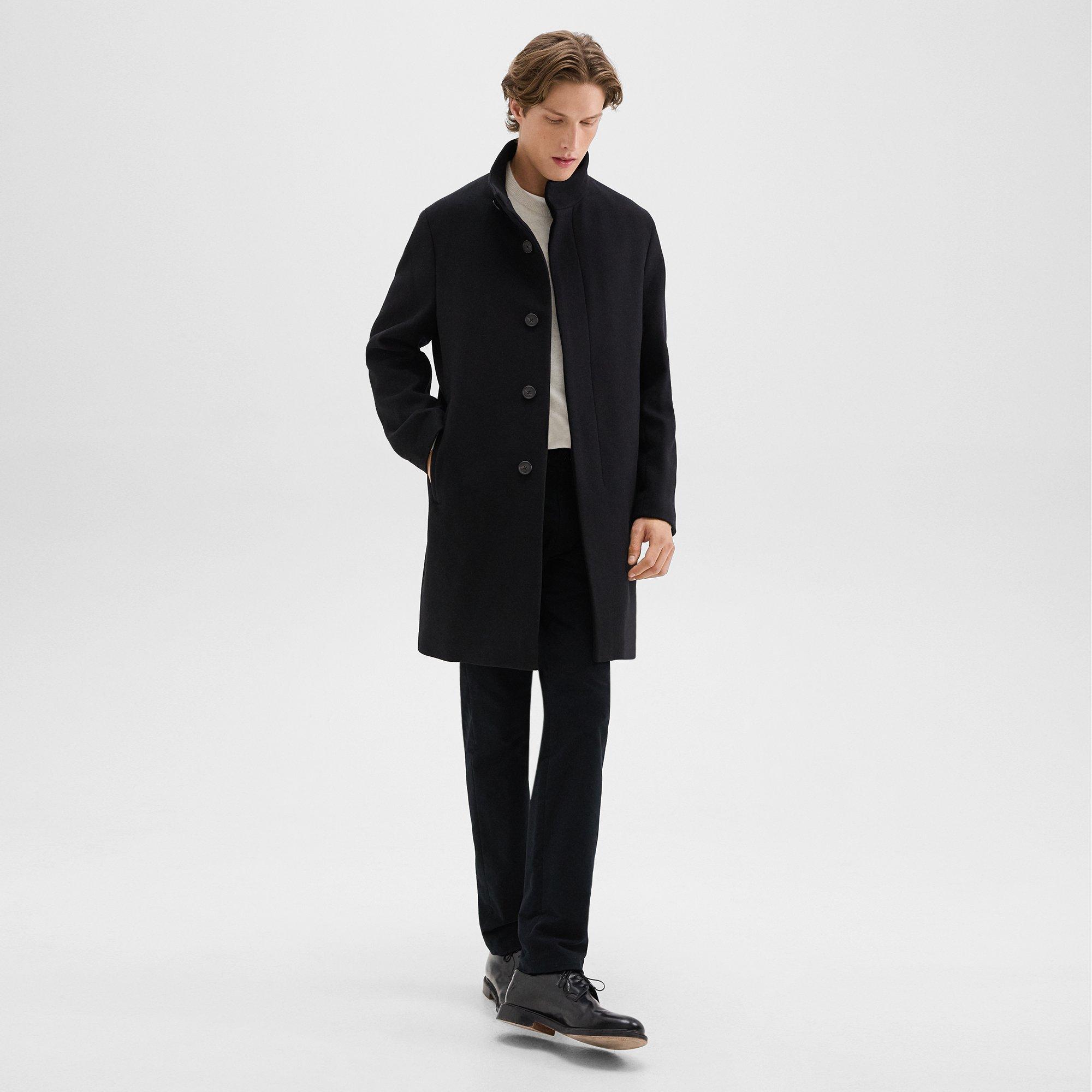 Melton wool blend coat online