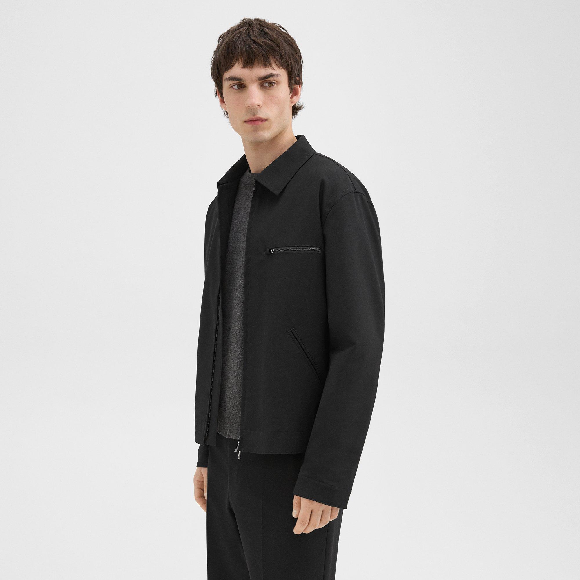 Workwear Jacket in Wool-Blend Twill