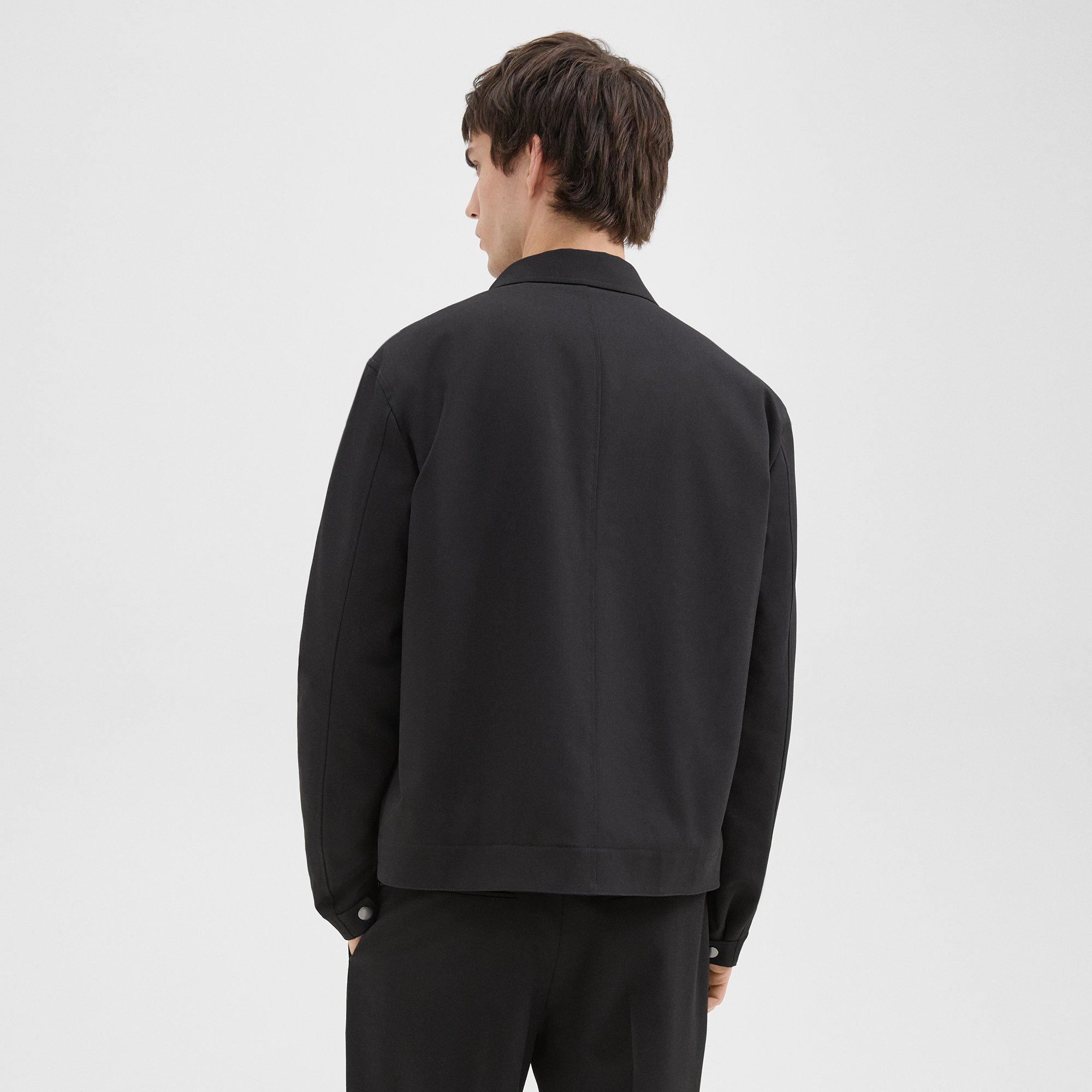 Workwear Jacket in Wool-Blend Twill