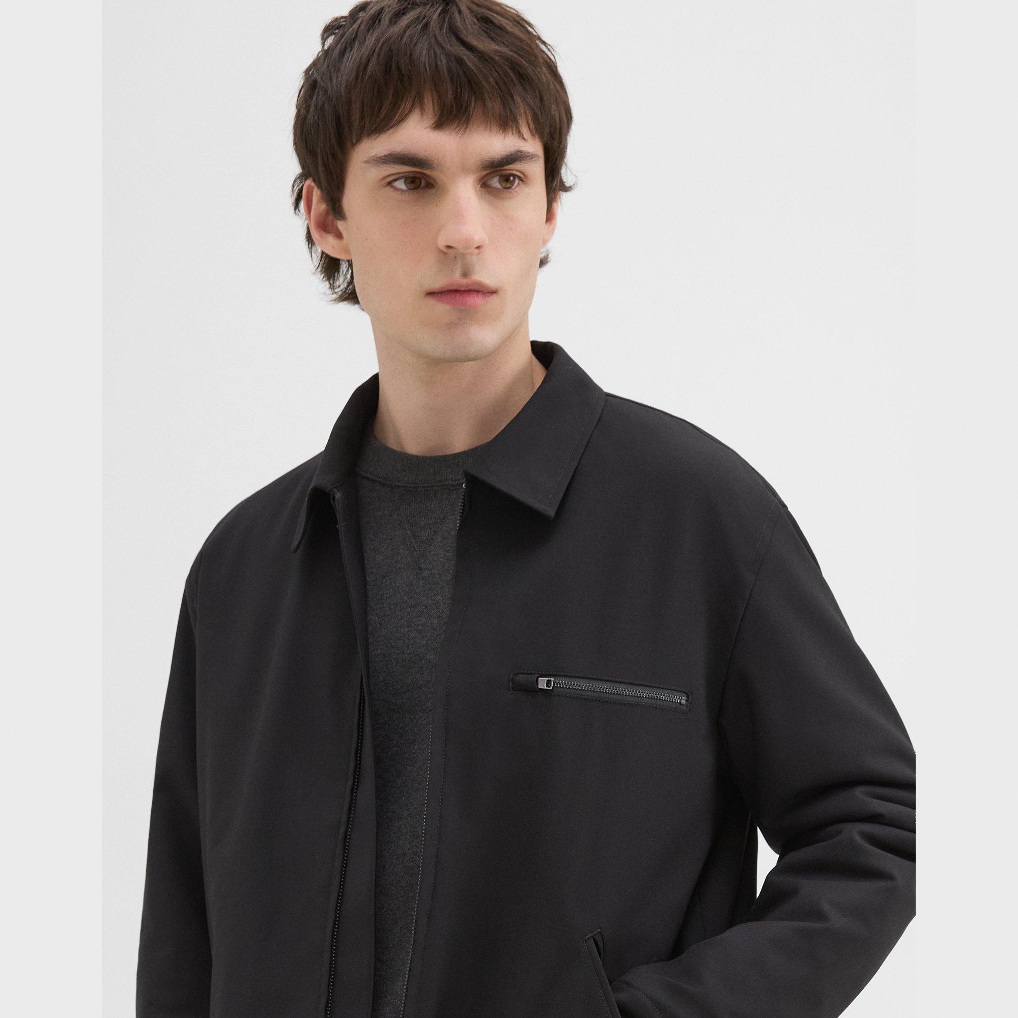 Workwear Jacket in Wool-Blend Twill