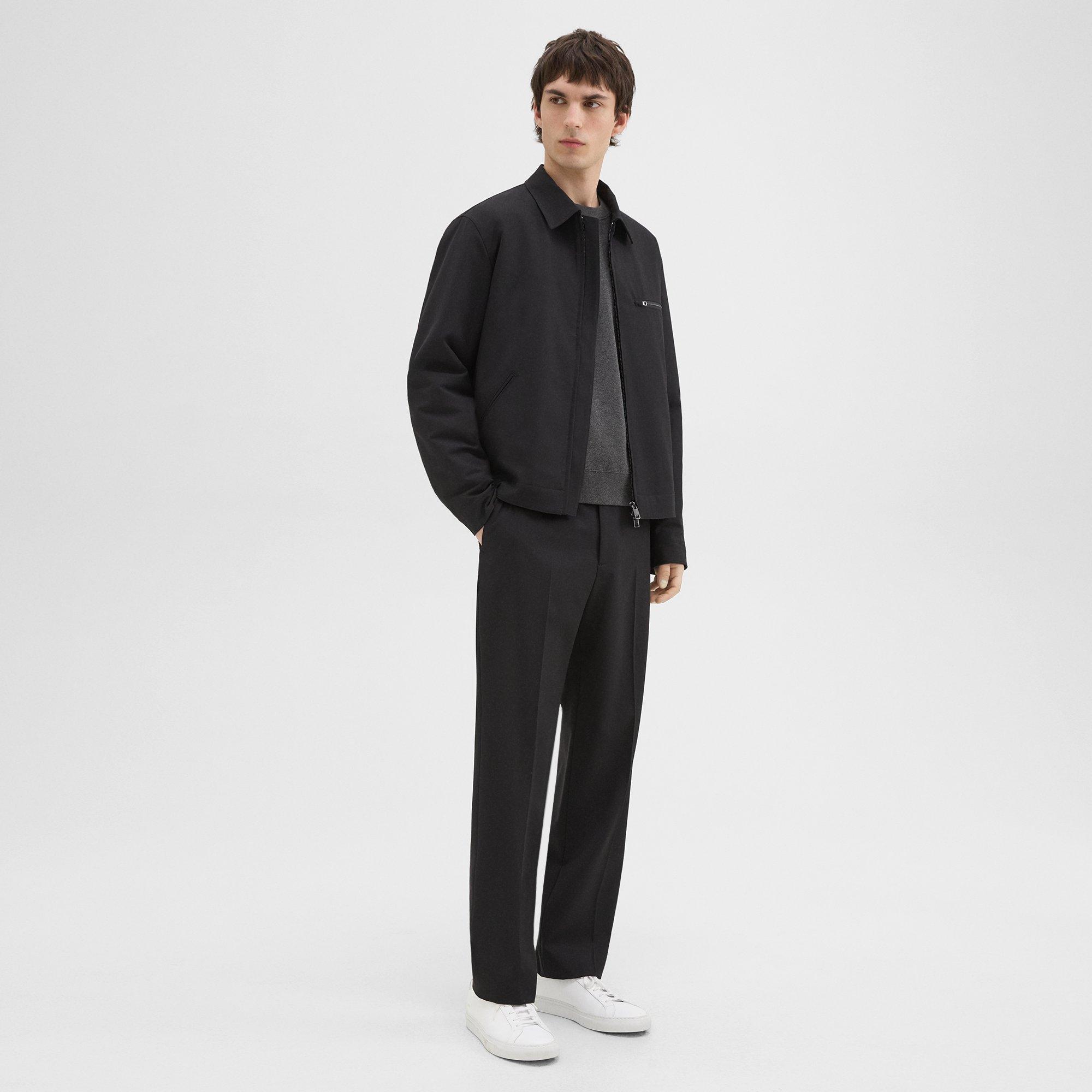 Workwear Jacket in Wool-Blend Twill