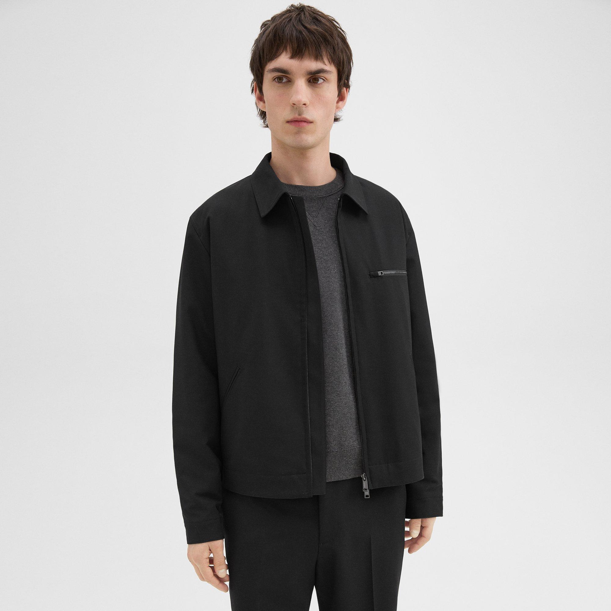 Workwear Jacket in Wool-Blend Twill