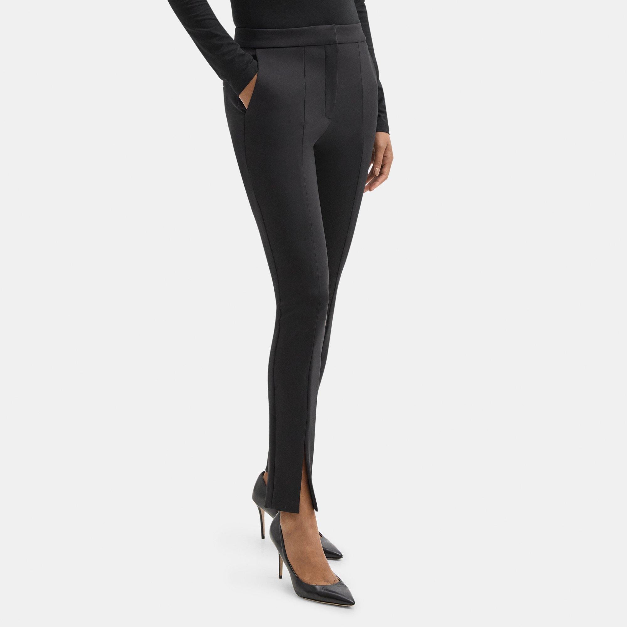 Slim Slit Pant in Tech Knit