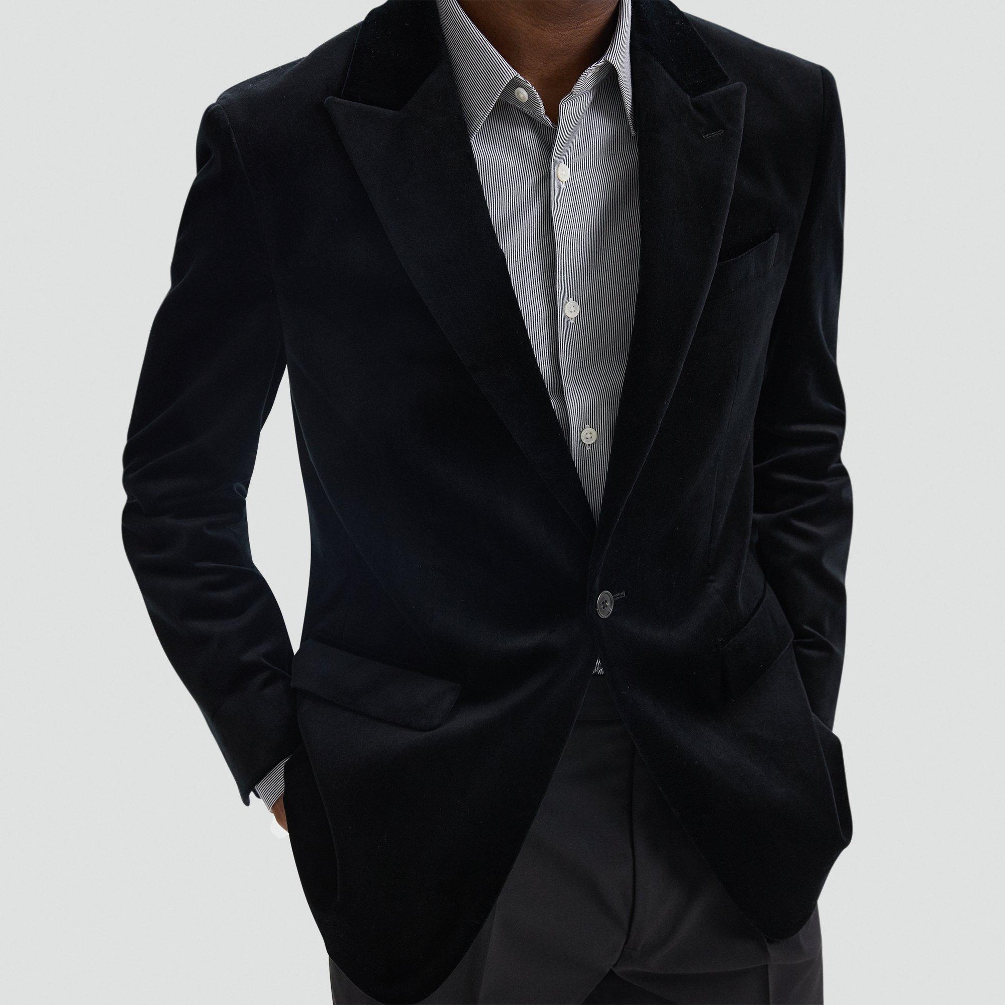 Chambers Blazer in Stretch Velvet
