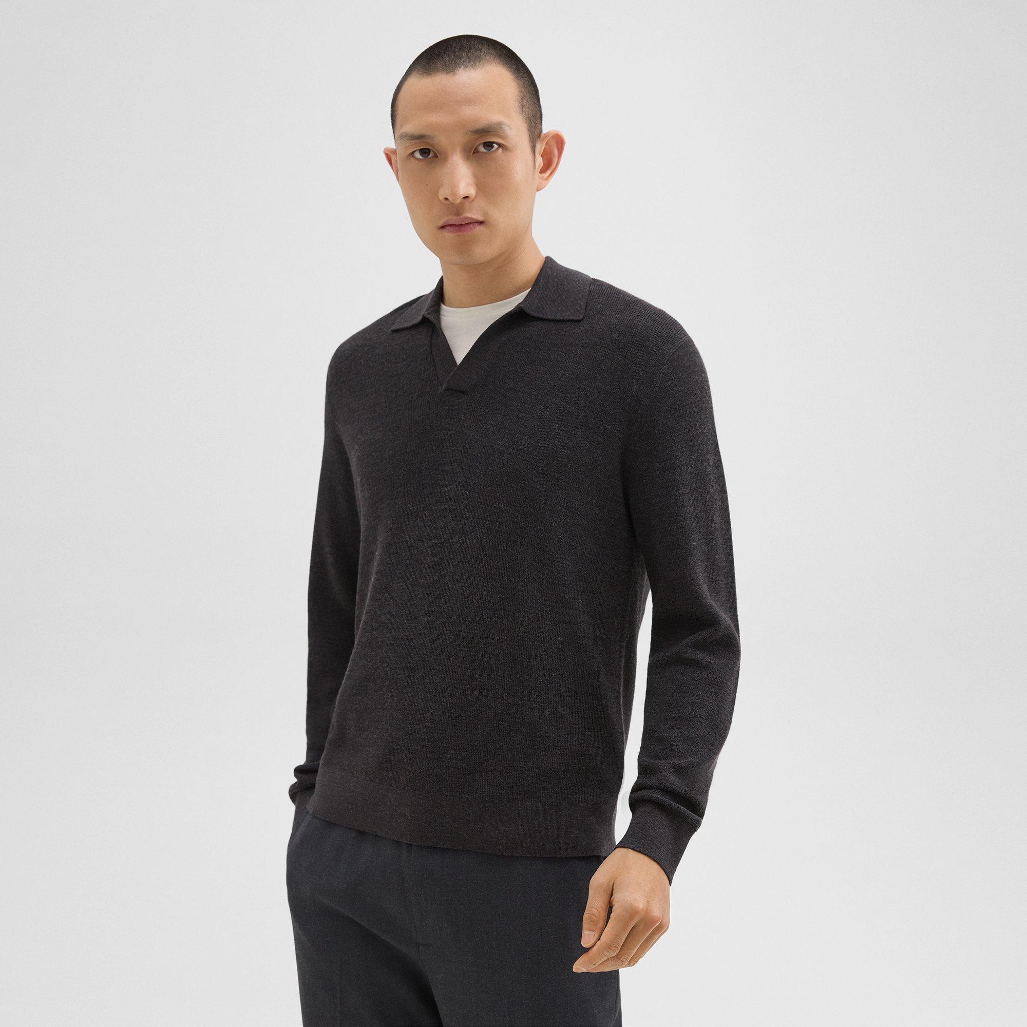 Johnny Collar Sweater in Merino Wool