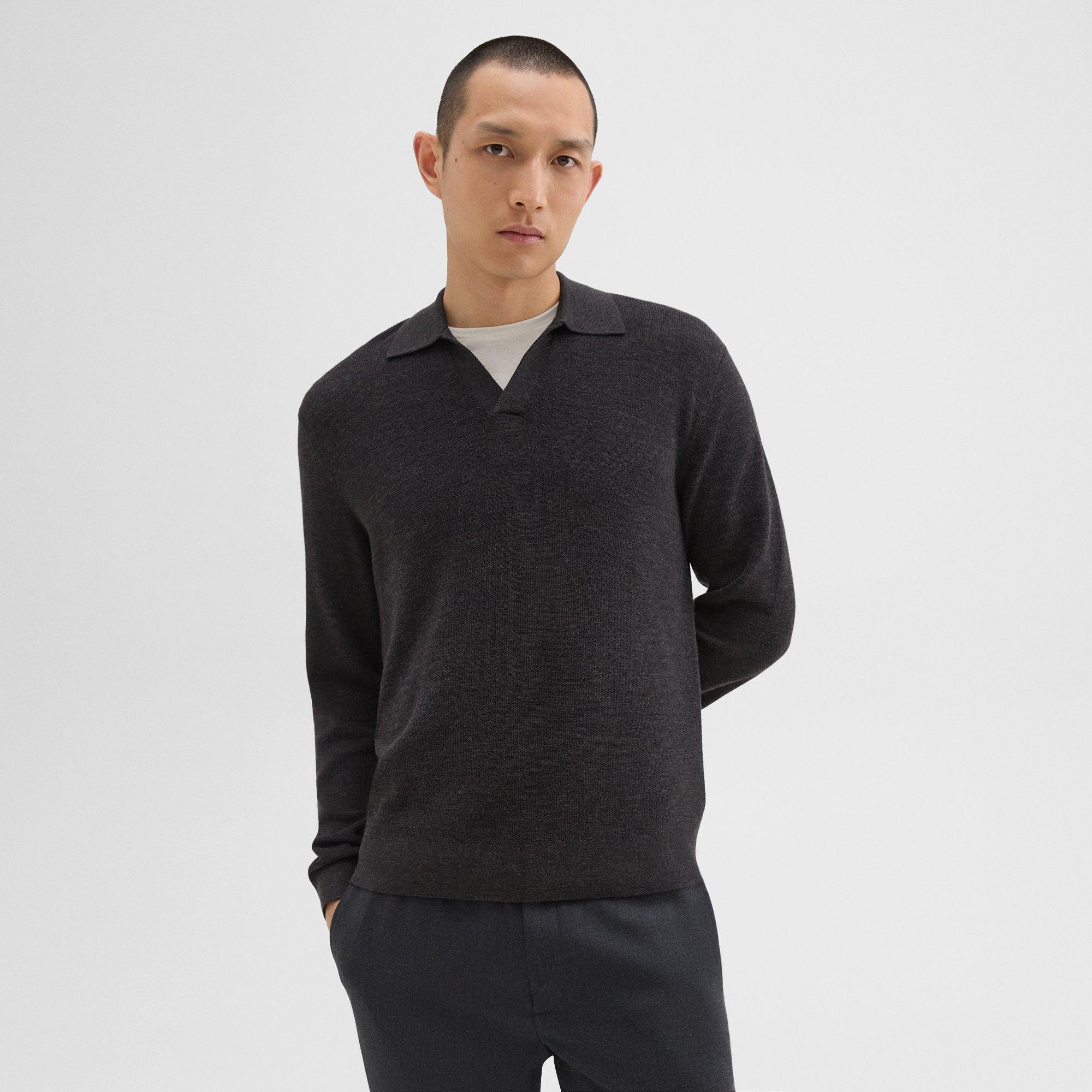 Johnny Collar Sweater in Merino Wool