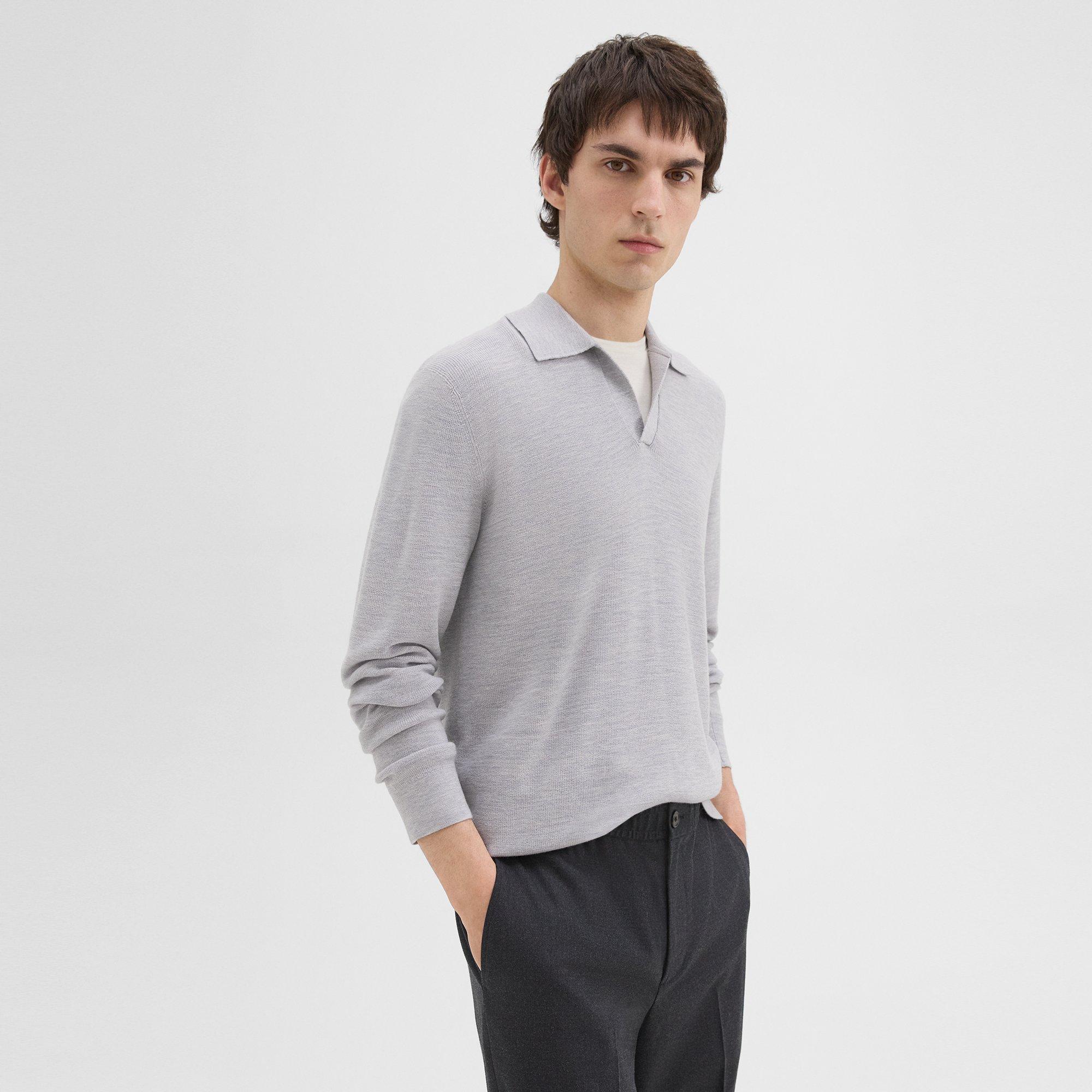 Johnny Collar Sweater in Merino Wool