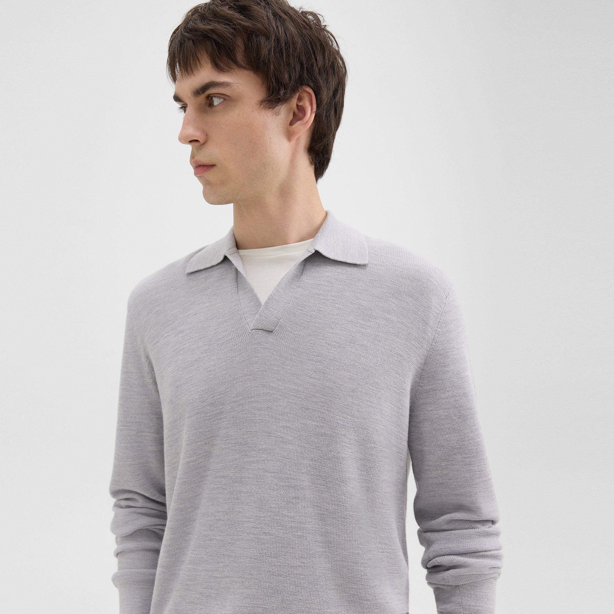 Johnny Collar Sweater in Merino Wool