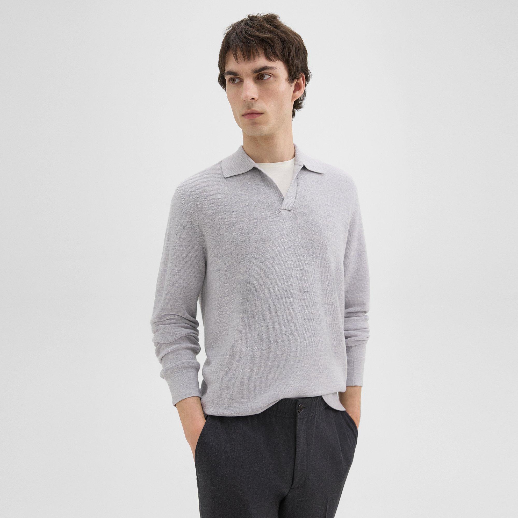 Johnny Collar Sweater in Merino Wool