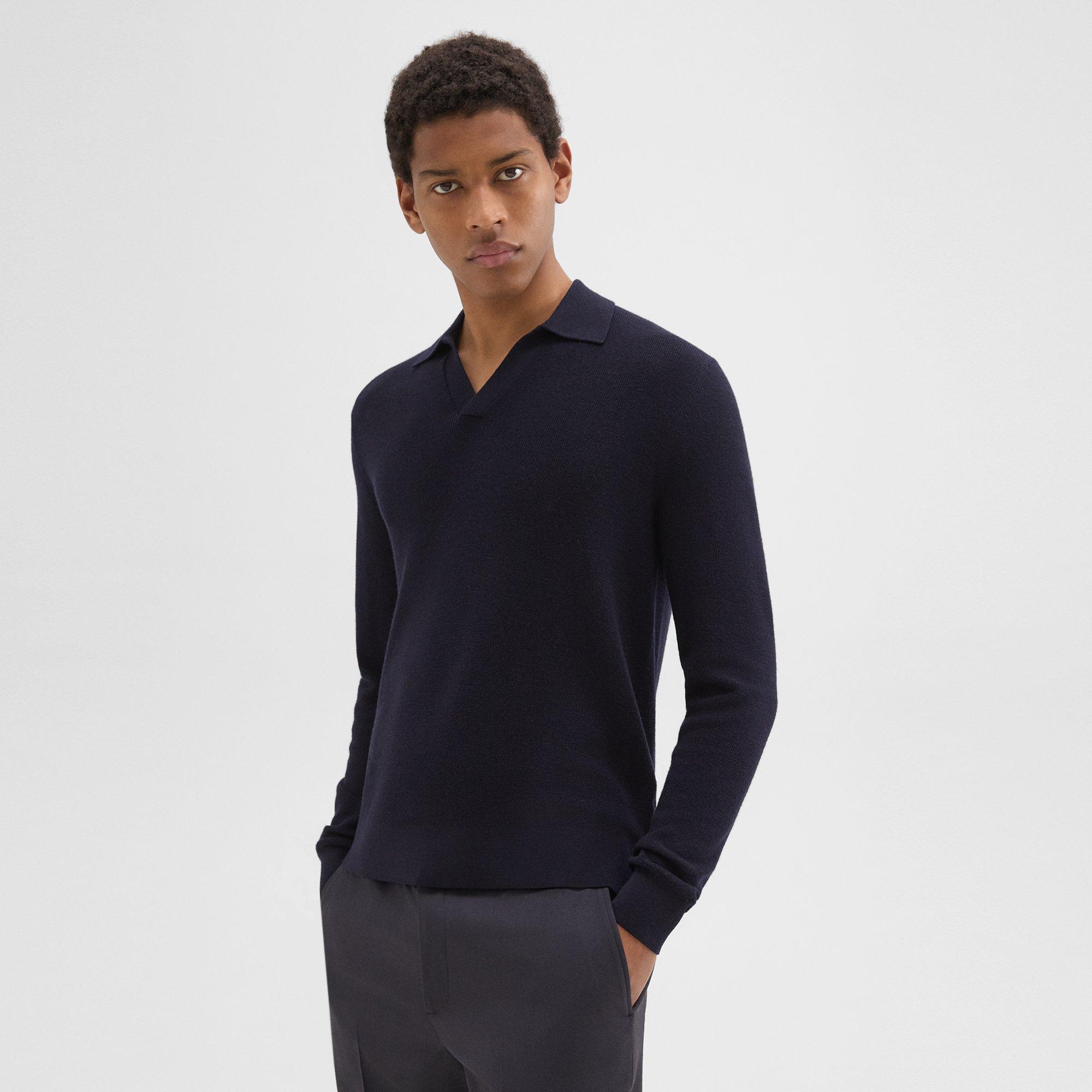 Johnny Collar Sweater in Merino Wool