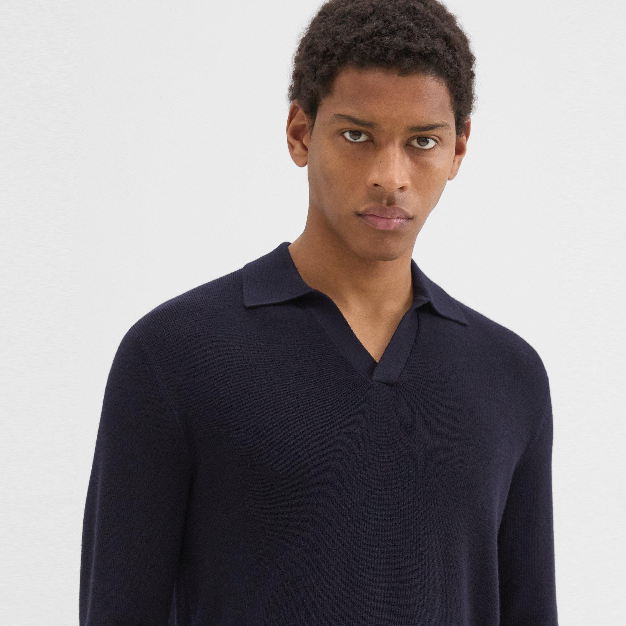 Johnny Collar Sweater in Merino Wool