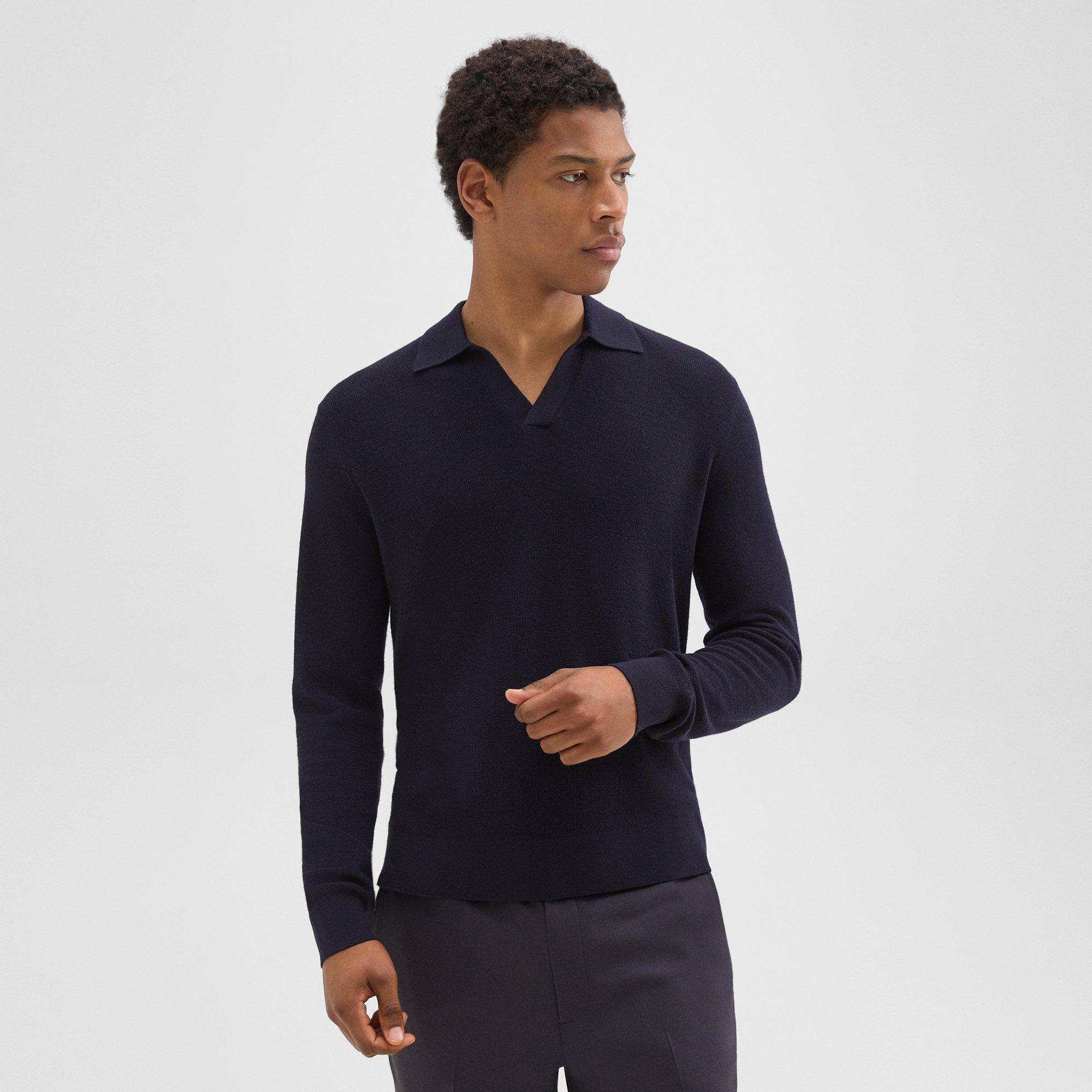Johnny Collar Sweater in Merino Wool