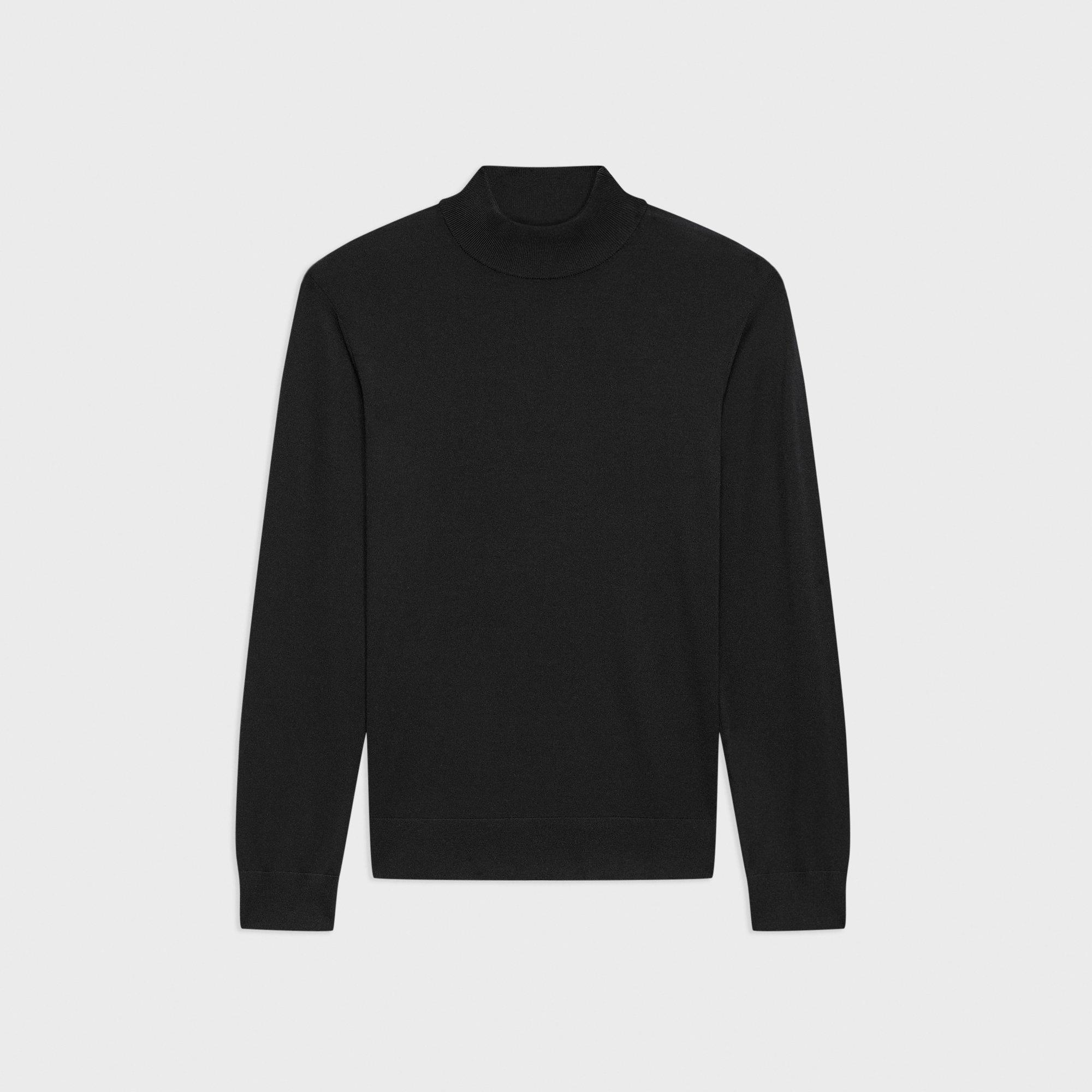 Mock Neck Sweater in Regal Wool