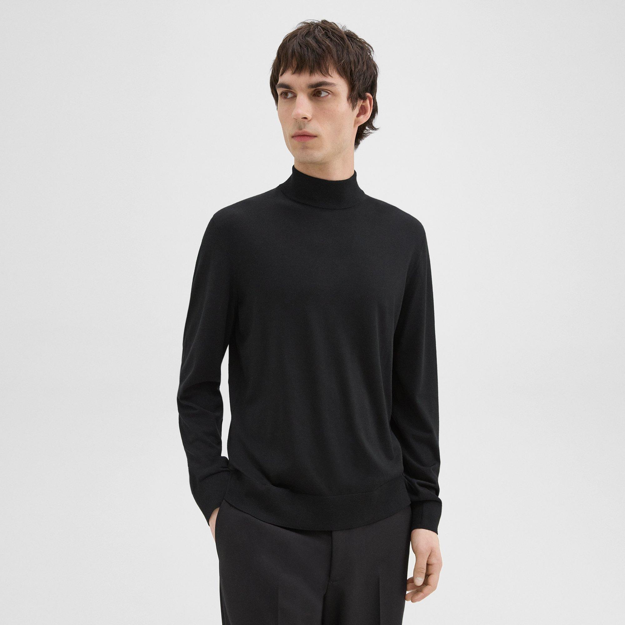 Mock Neck Sweater in Regal Wool