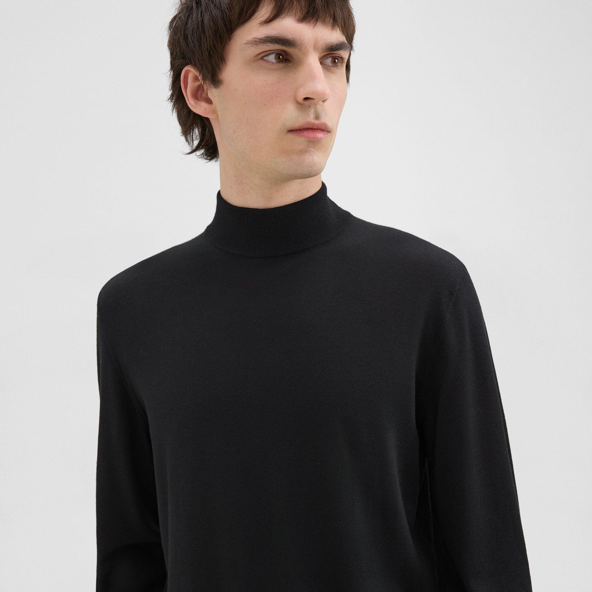 Mock Neck Sweater in Regal Wool