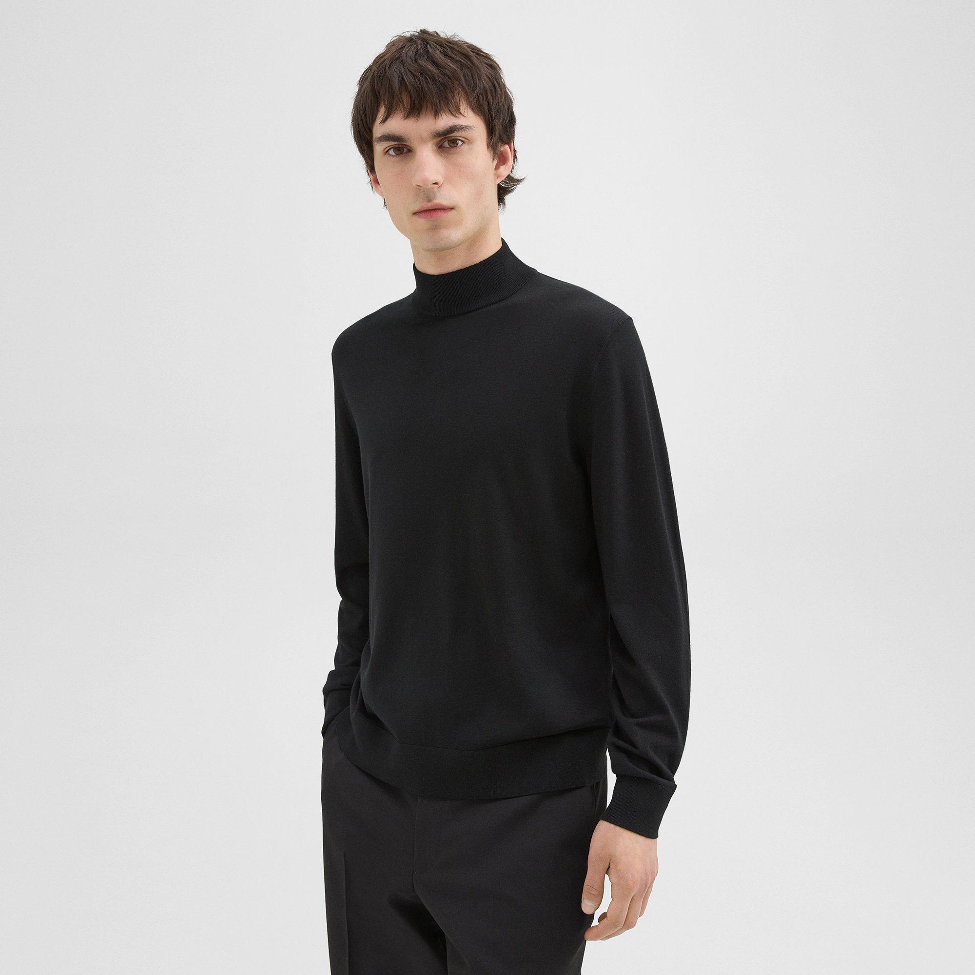 Mock Neck Sweater in Regal Wool