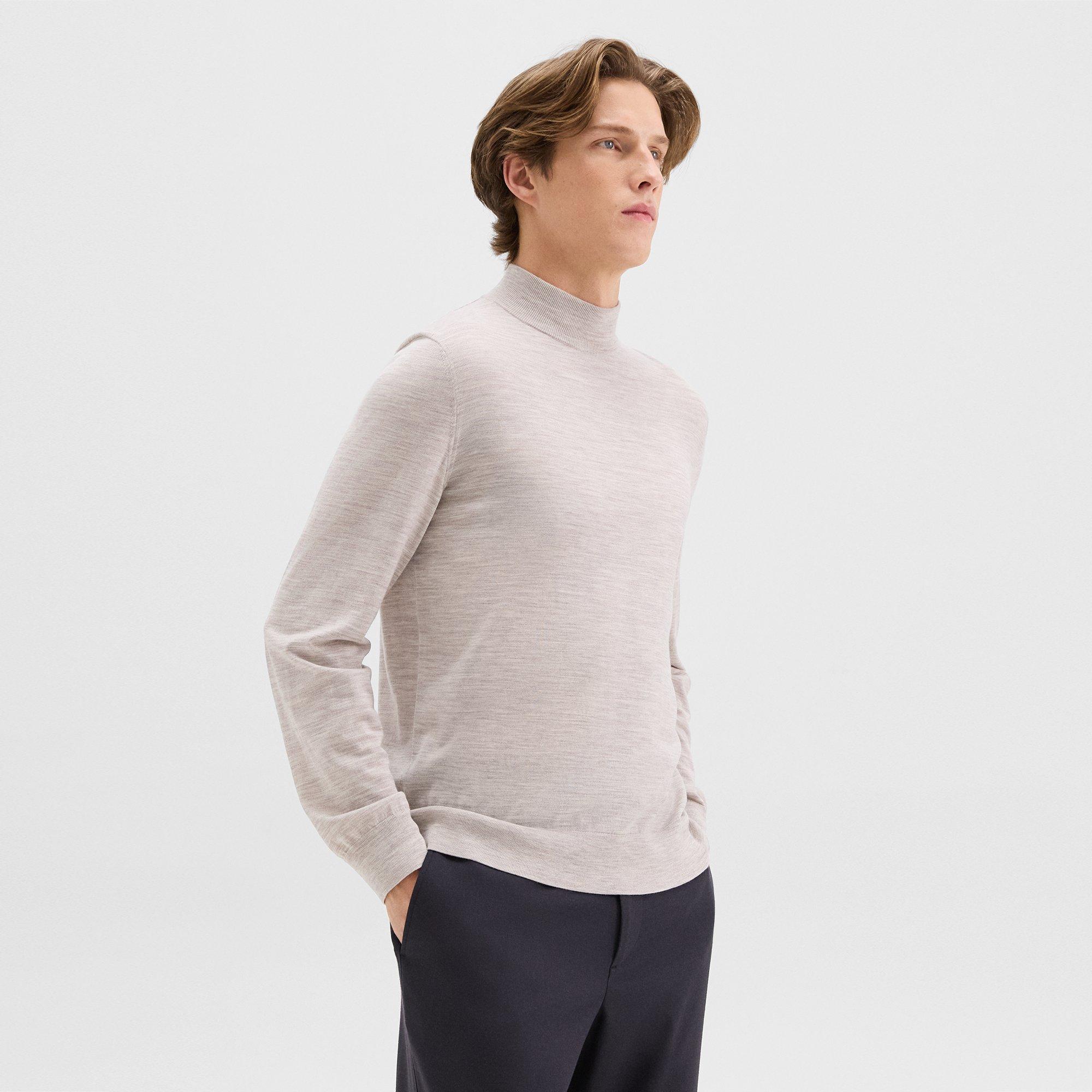 Mock Neck Sweater in Regal Wool