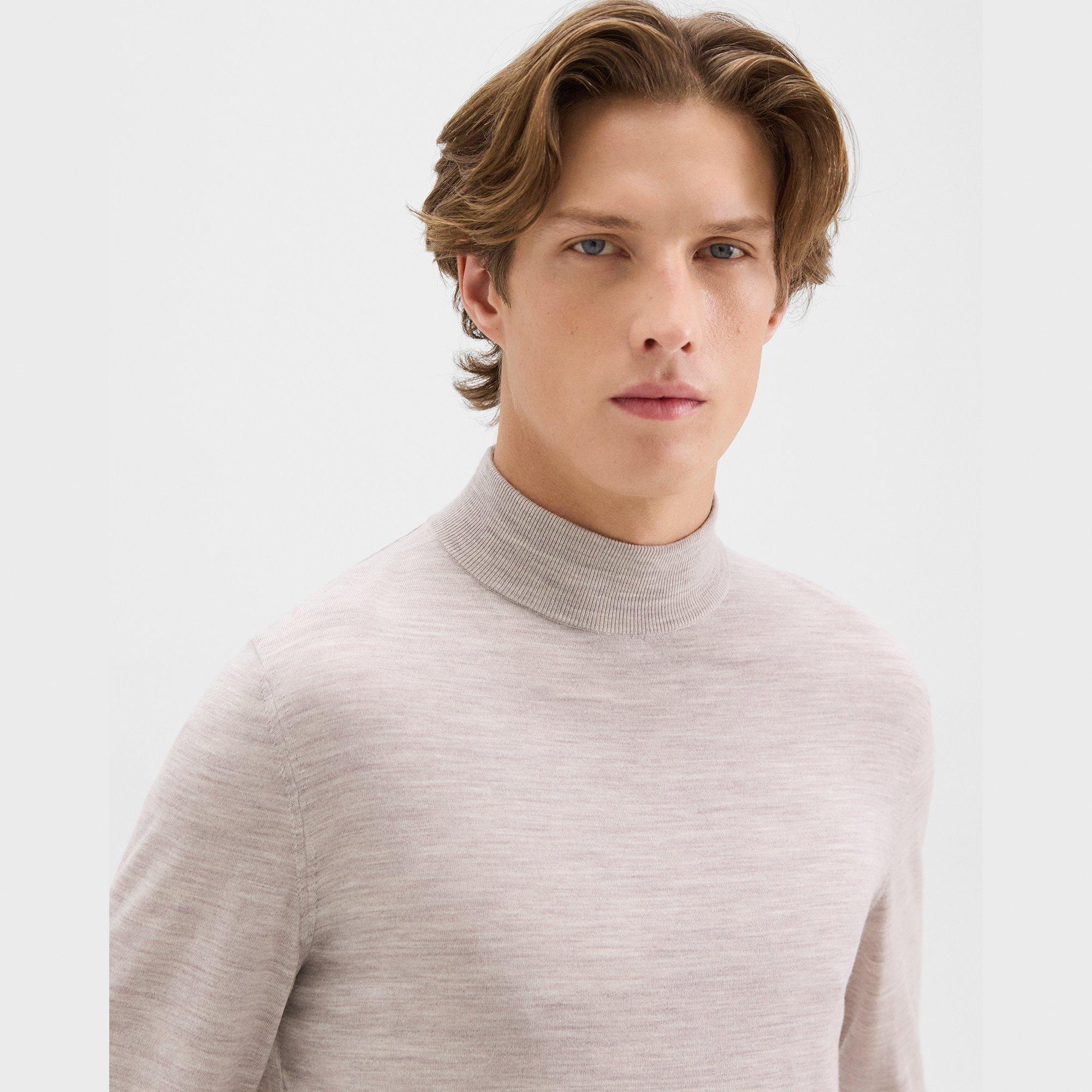 Mock Neck Sweater in Regal Wool