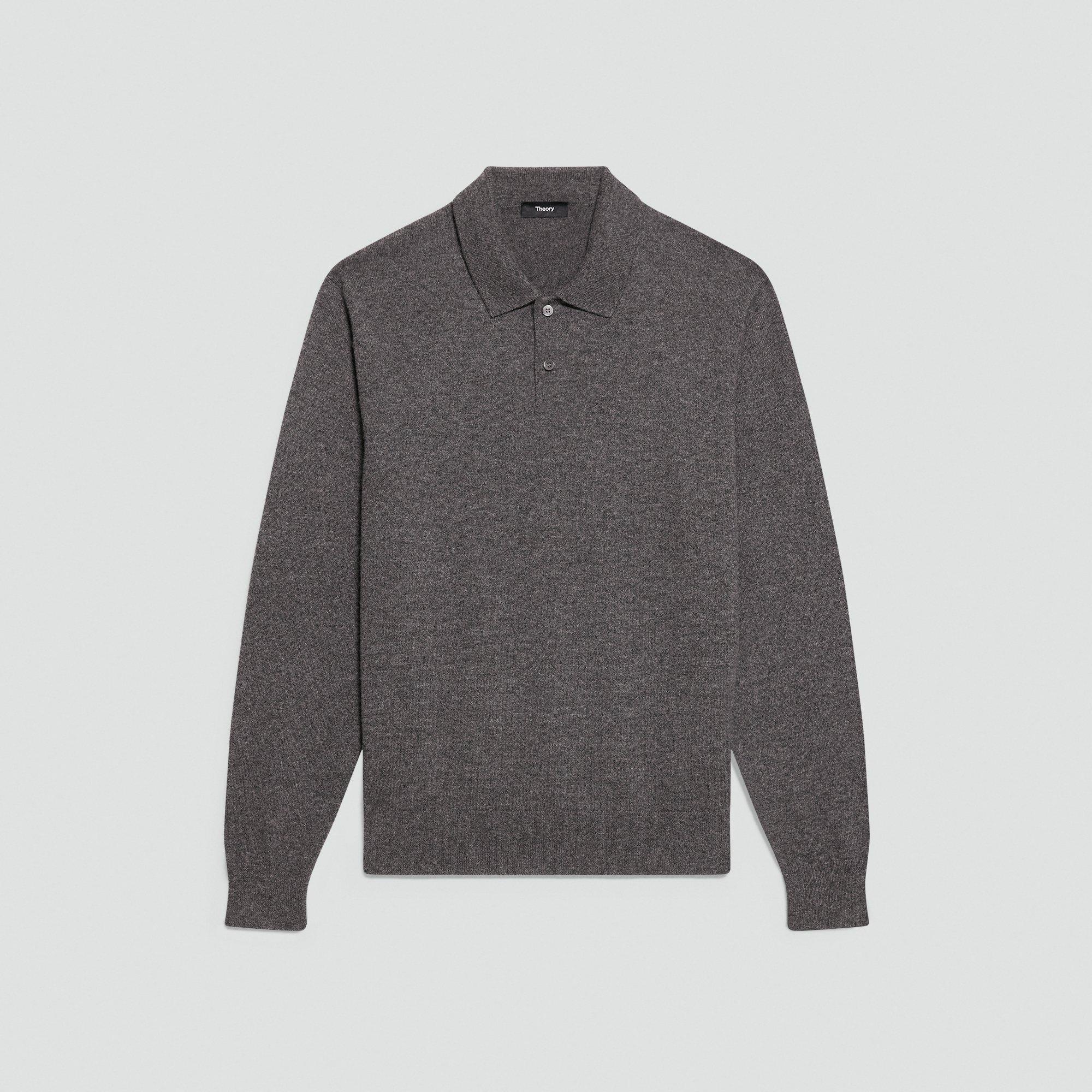 Goris Long-Sleeve Polo Shirt in Cashmere