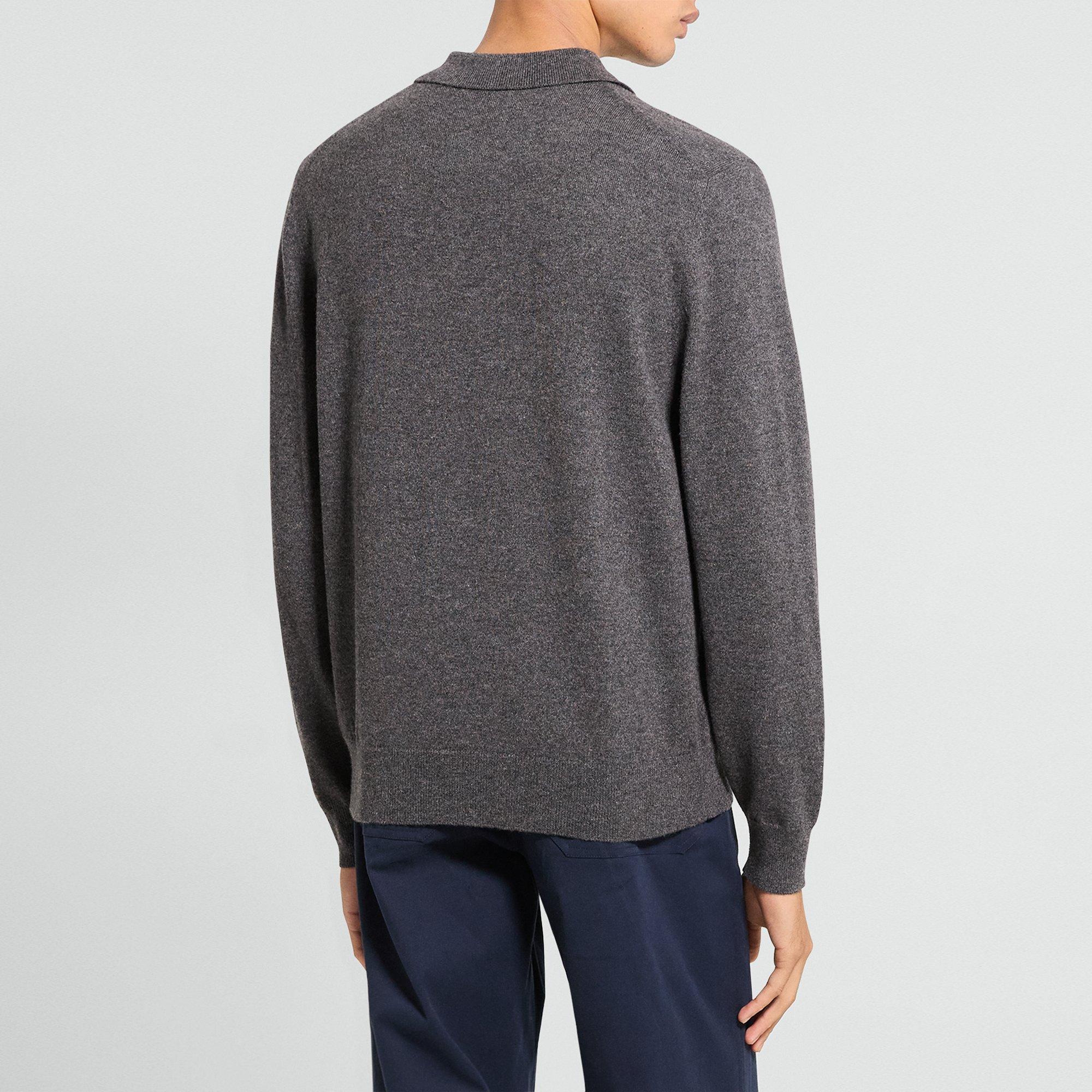Goris Long-Sleeve Polo Shirt in Cashmere