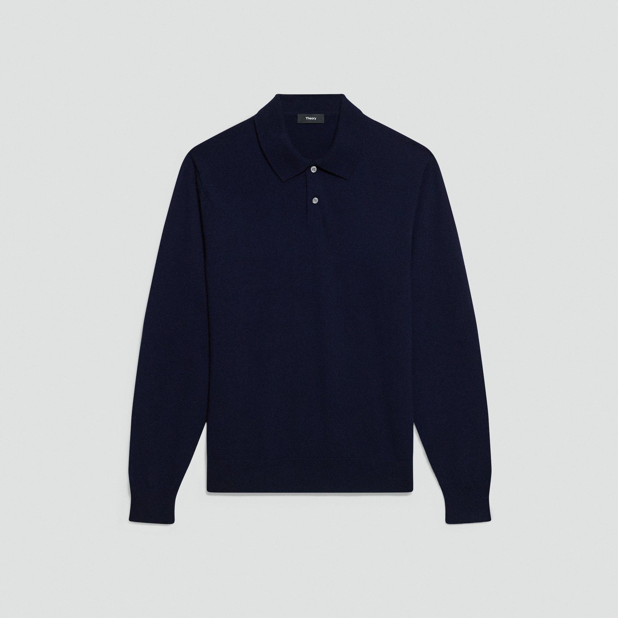 Goris Long-Sleeve Polo Shirt in Cashmere